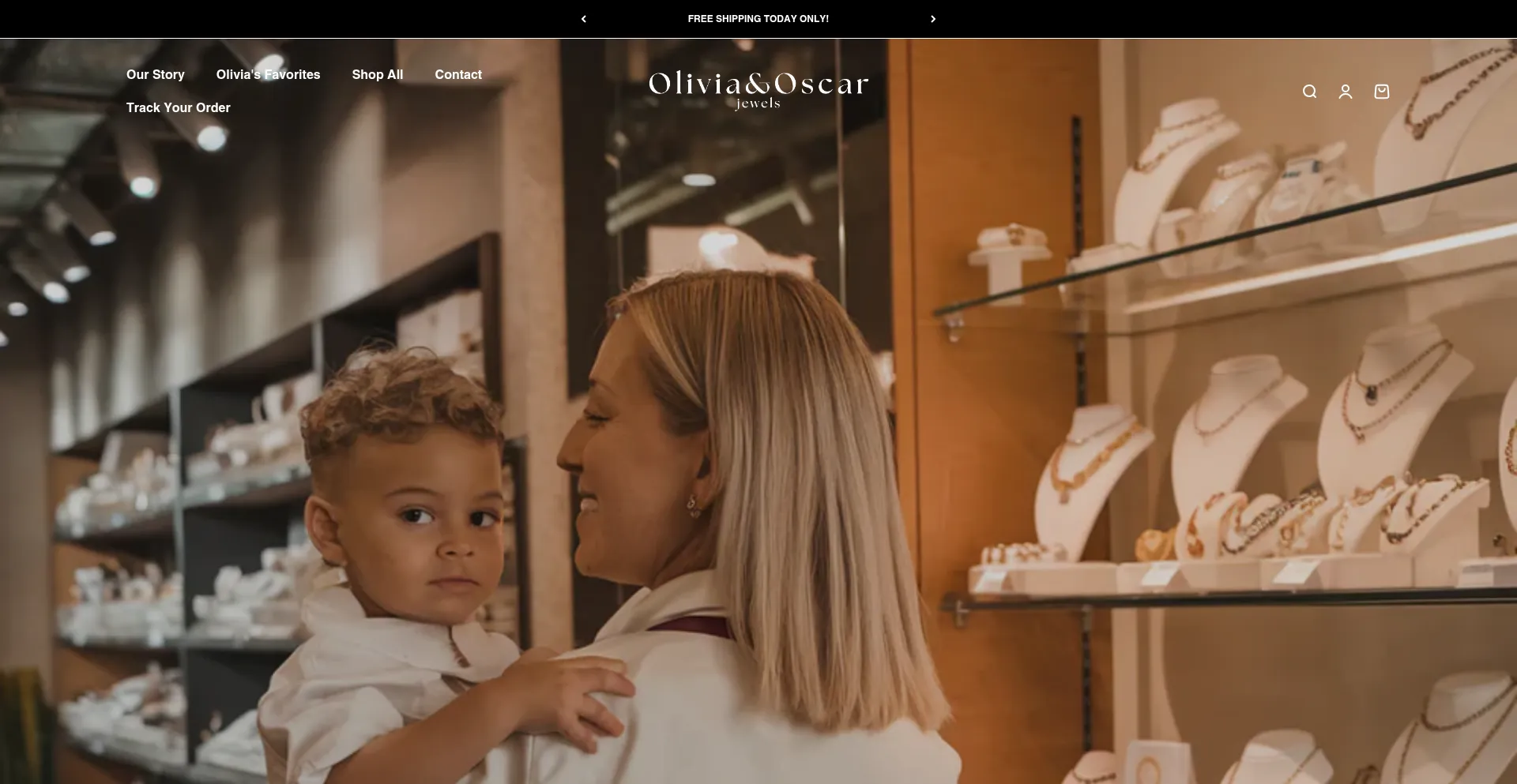 Website screenshot of Oliviaoscarjewels.com