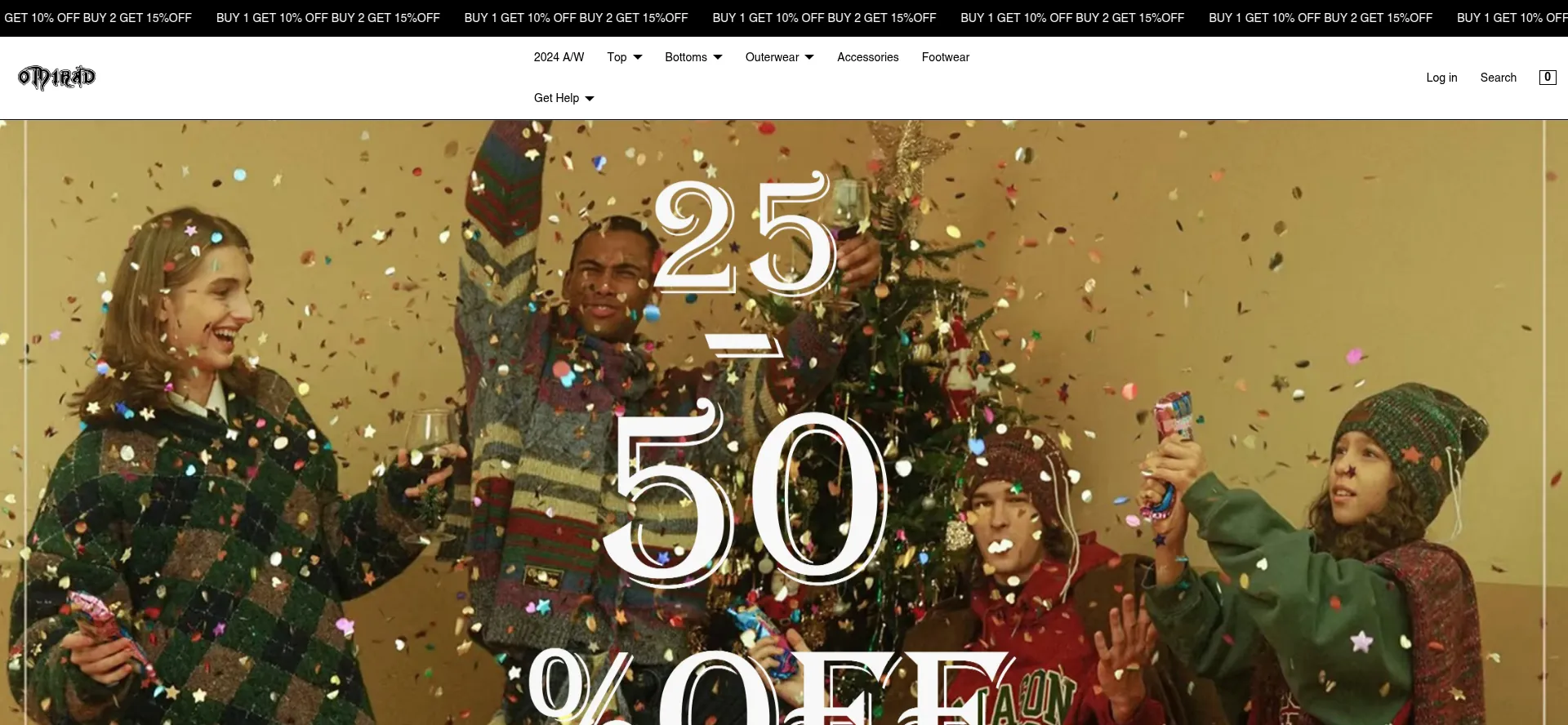 Website screenshot of Omirad.com