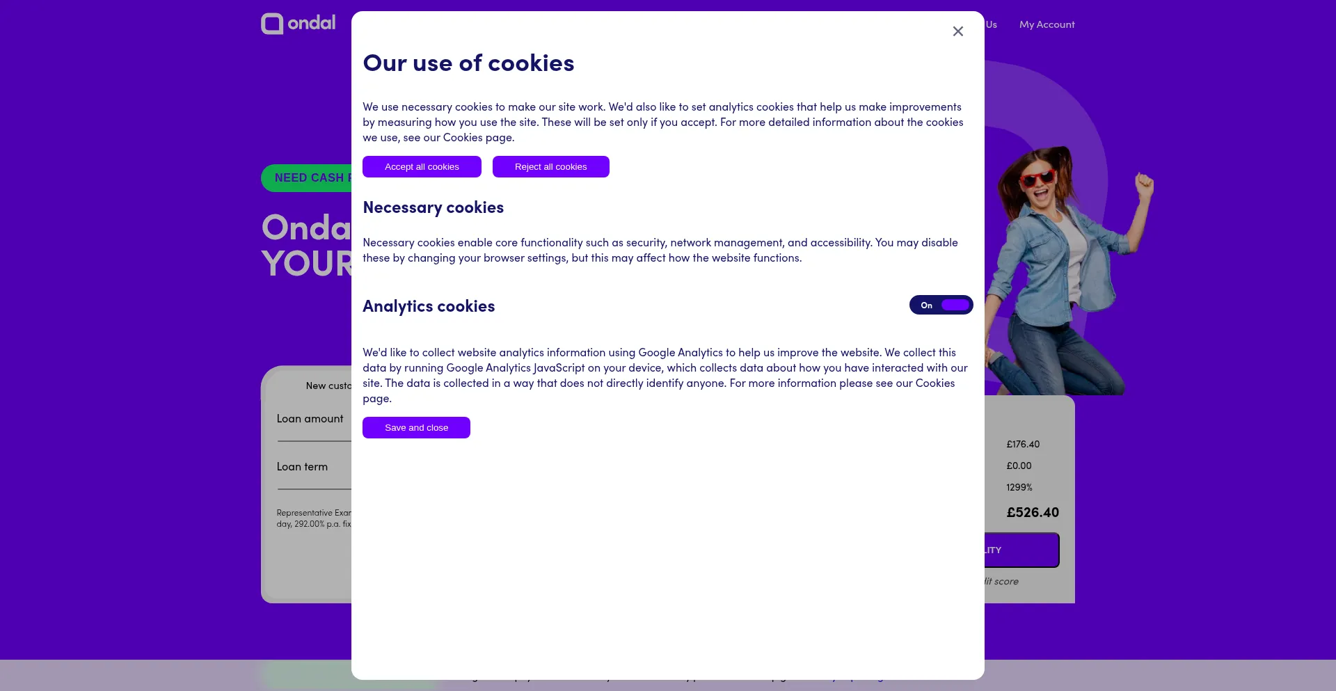Ondal.co.uk 安全可靠吗？