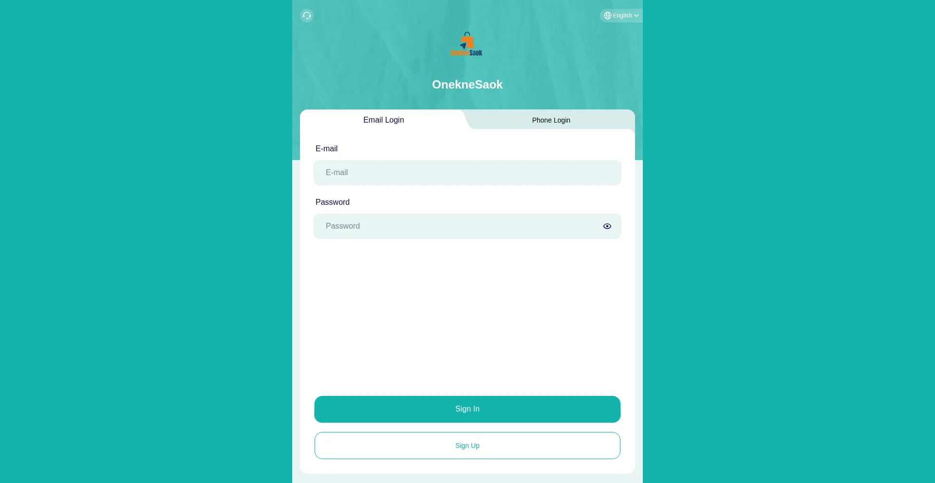 Website screenshot of Oneknesaok.com