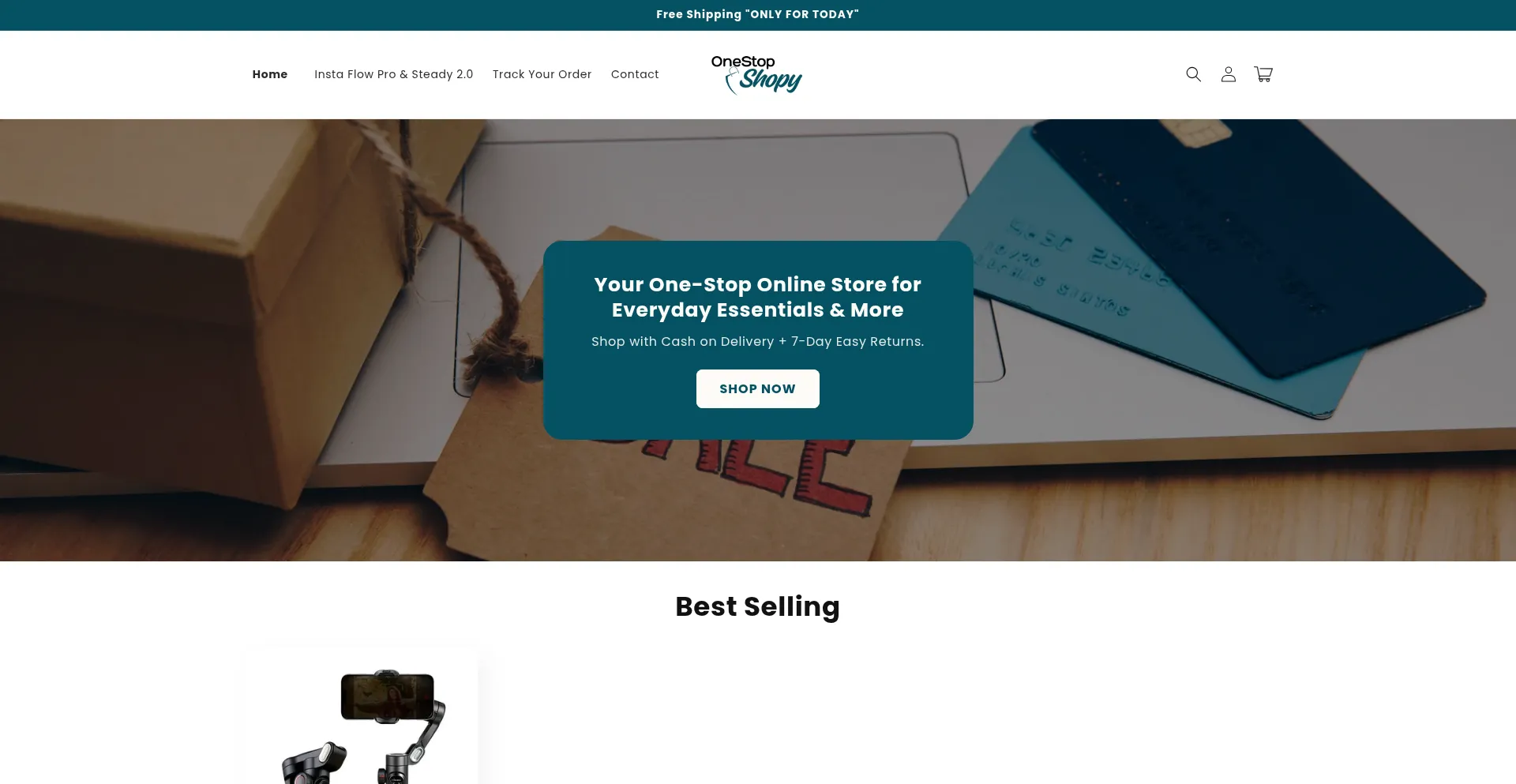 Onestopshopy.store Screenshot
