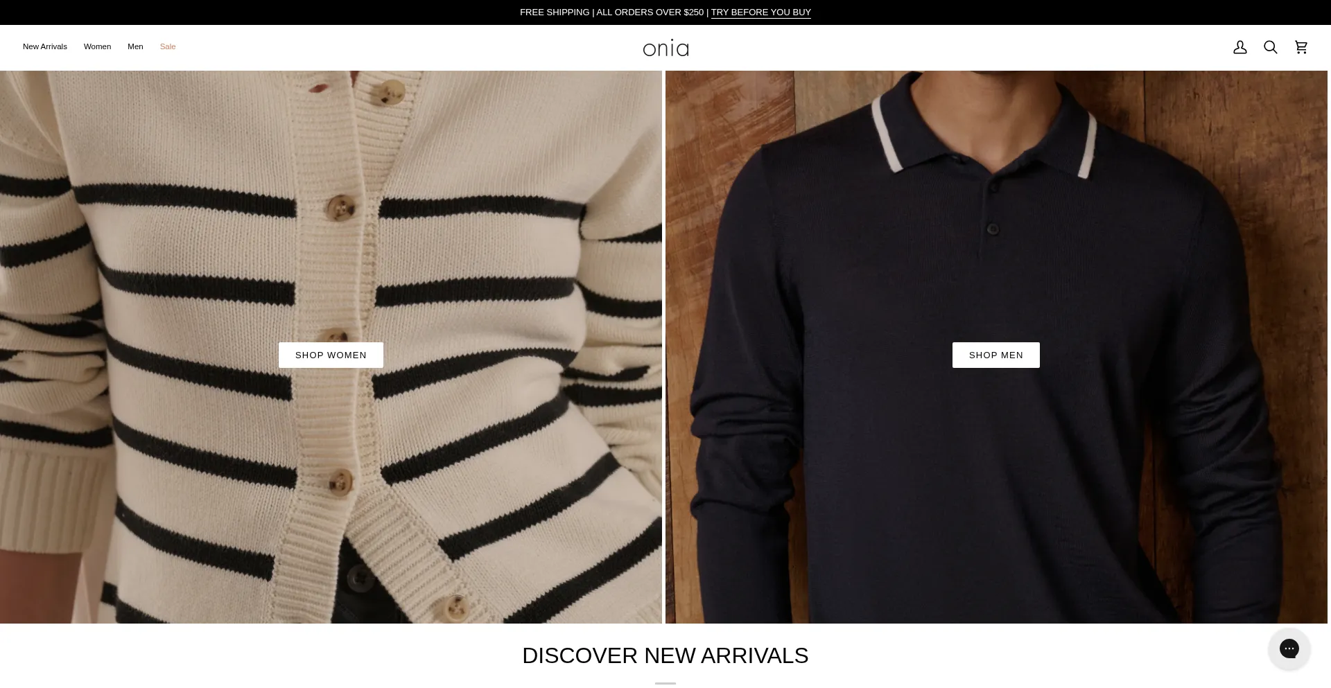 Onia.com Screenshot
