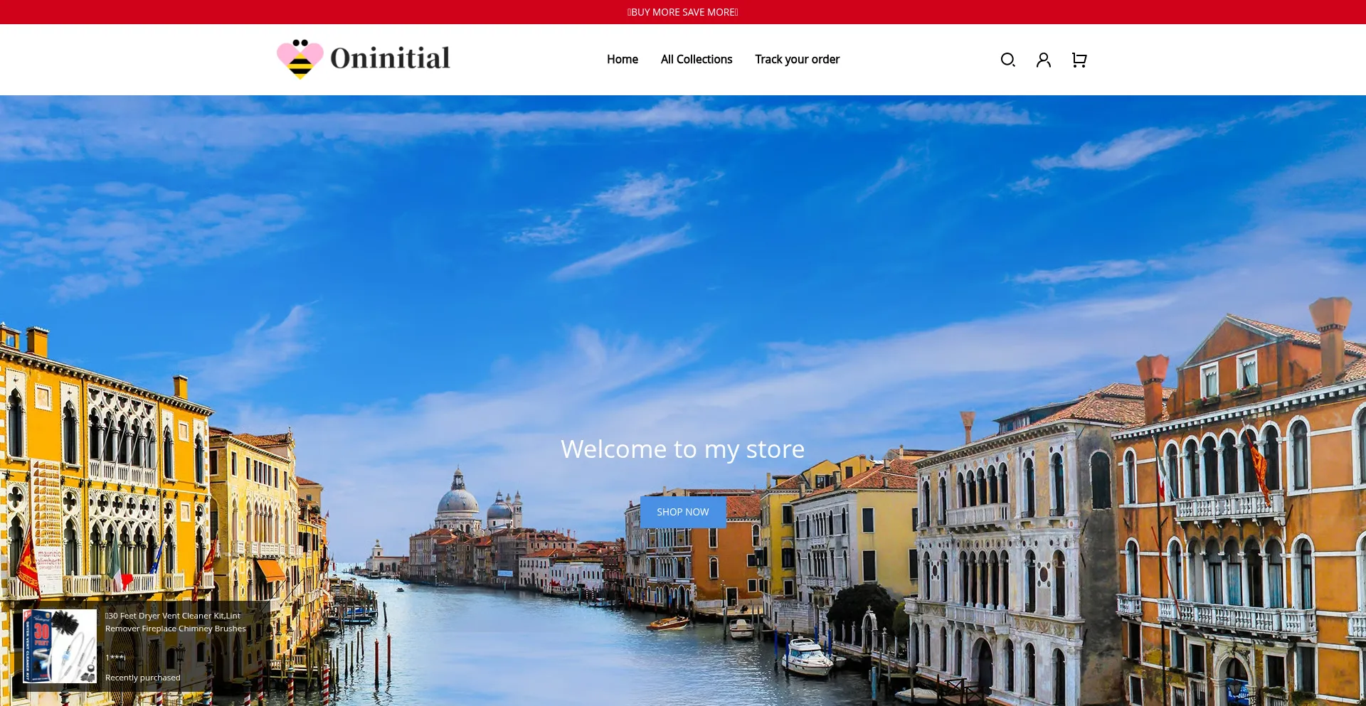 Website screenshot of Oninitial.com