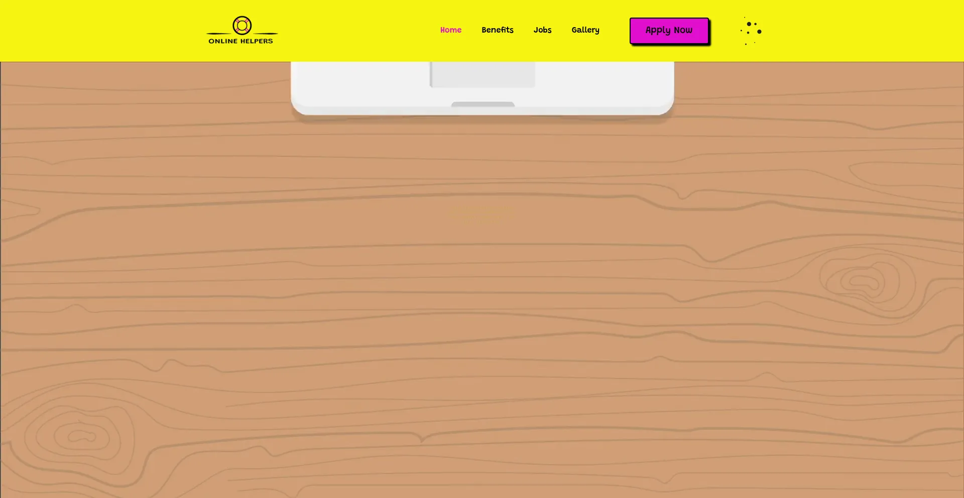 Website screenshot of Onlinehelpers.info