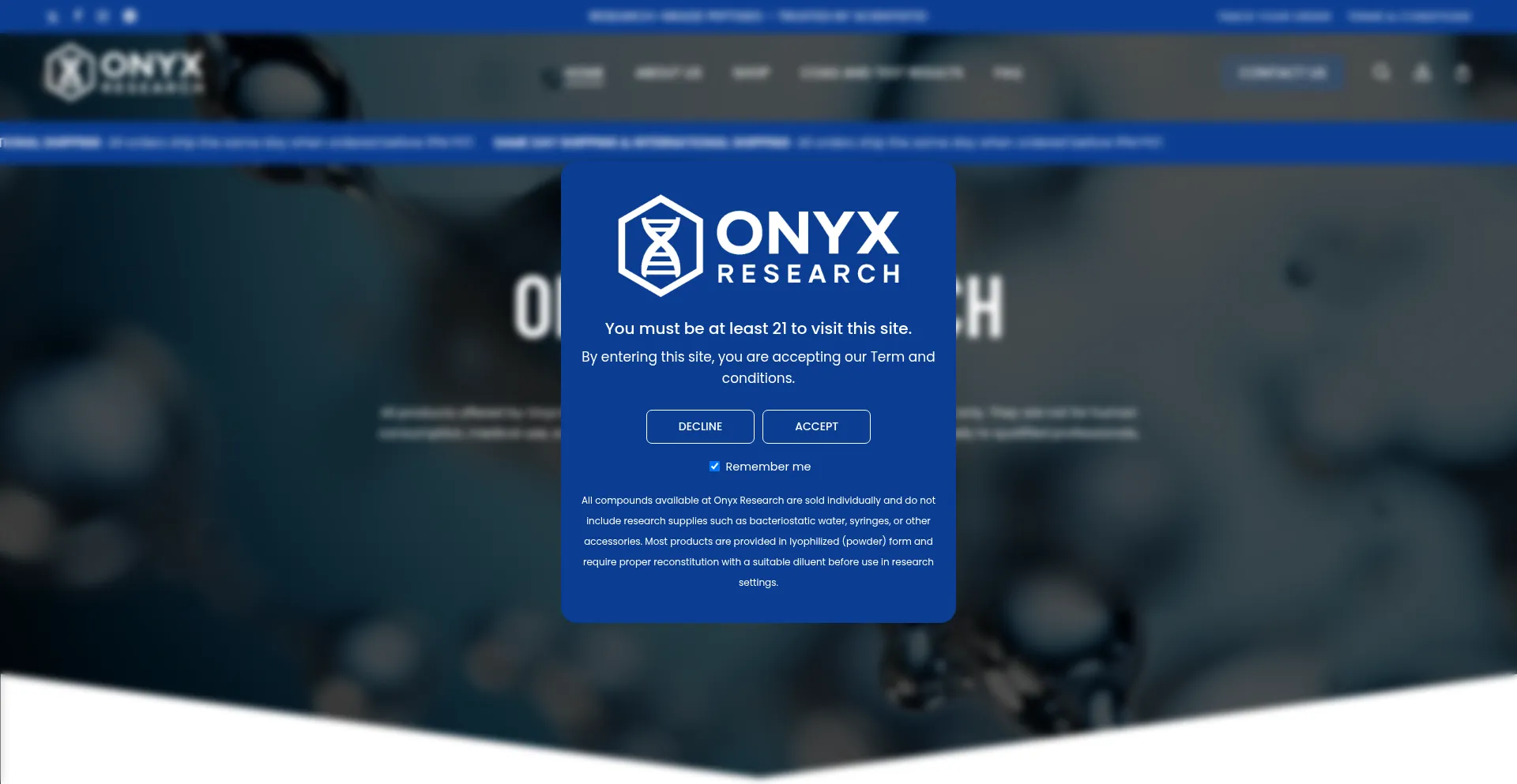Onyxresearch.shop 安全可靠吗？