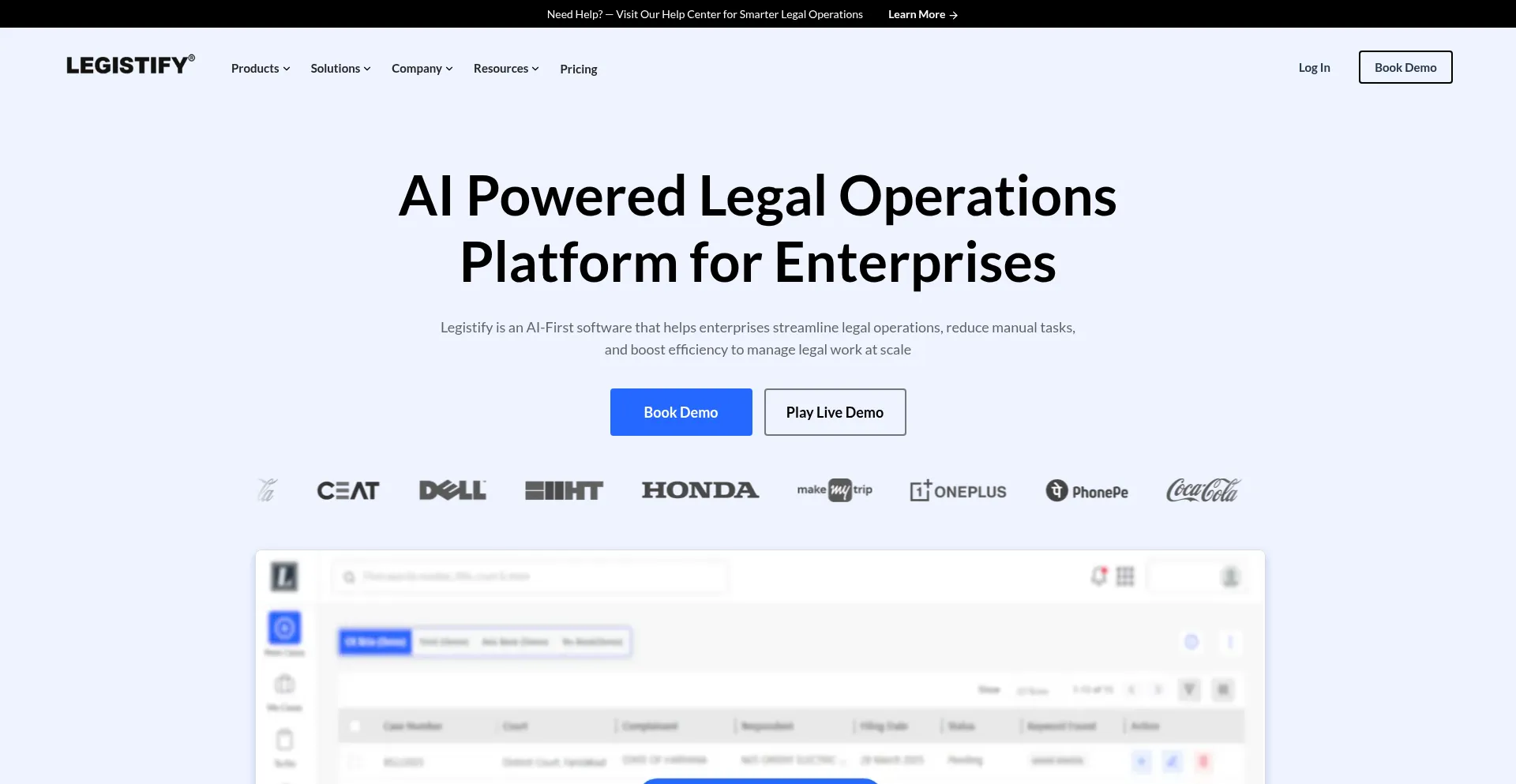Website screenshot of Openlegistifyhq.top