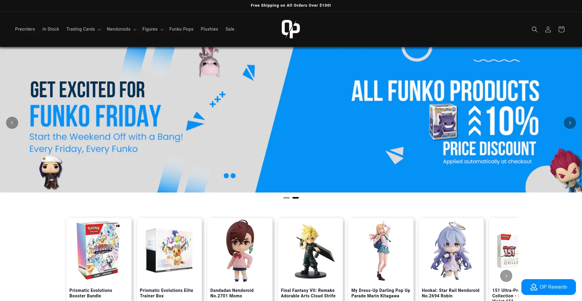 Website screenshot of Oplootmerch.com