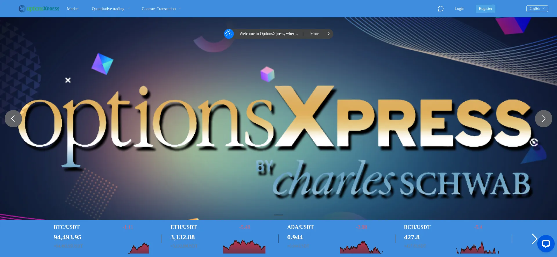 Website screenshot of Optionsxpress-california-ca.vip