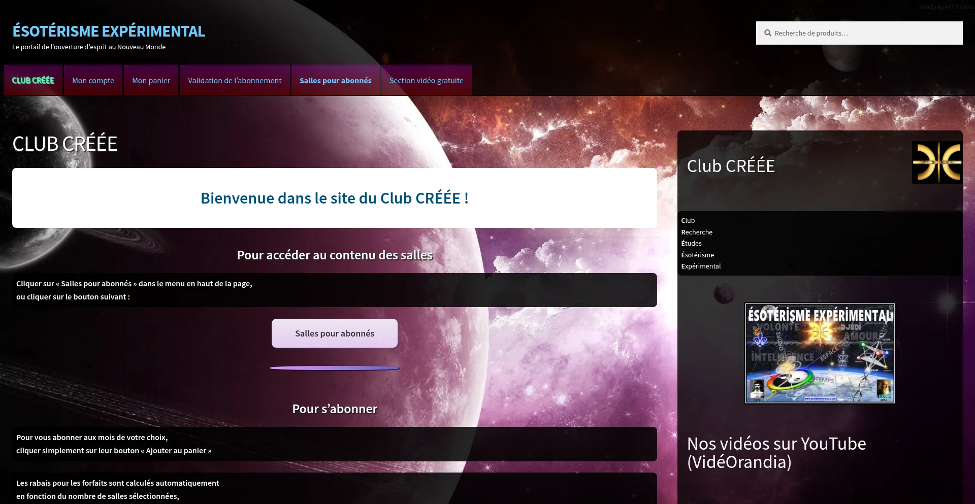 Website screenshot of Orandia.ca