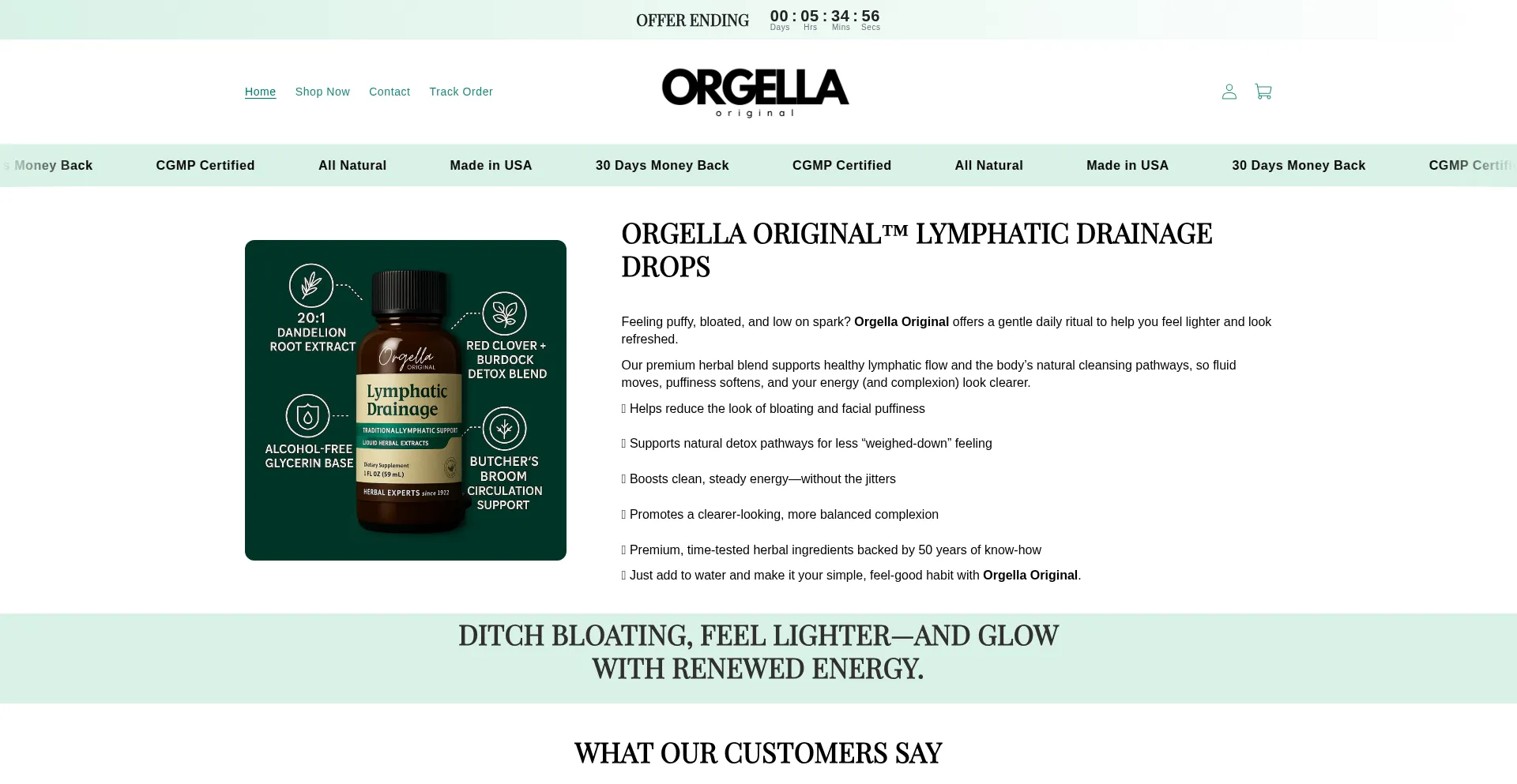 Website screenshot of Orgellaoriginal.com