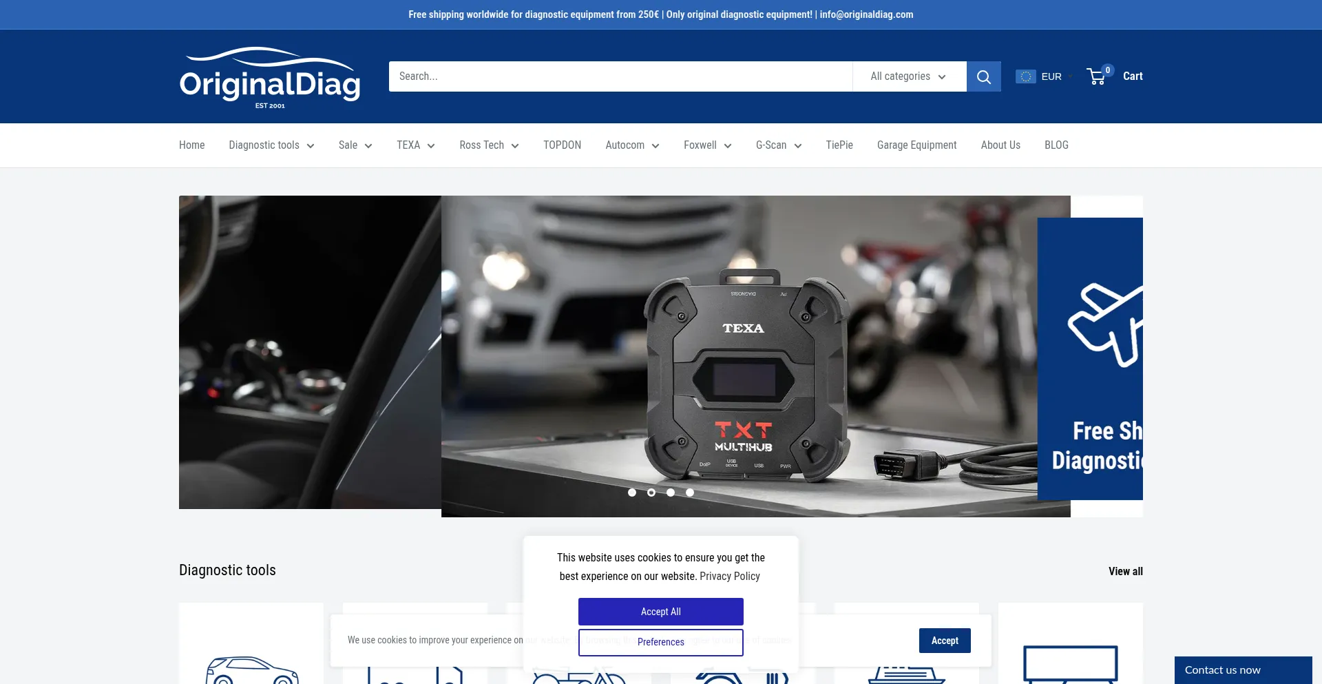 Originaldiag.com Screenshot
