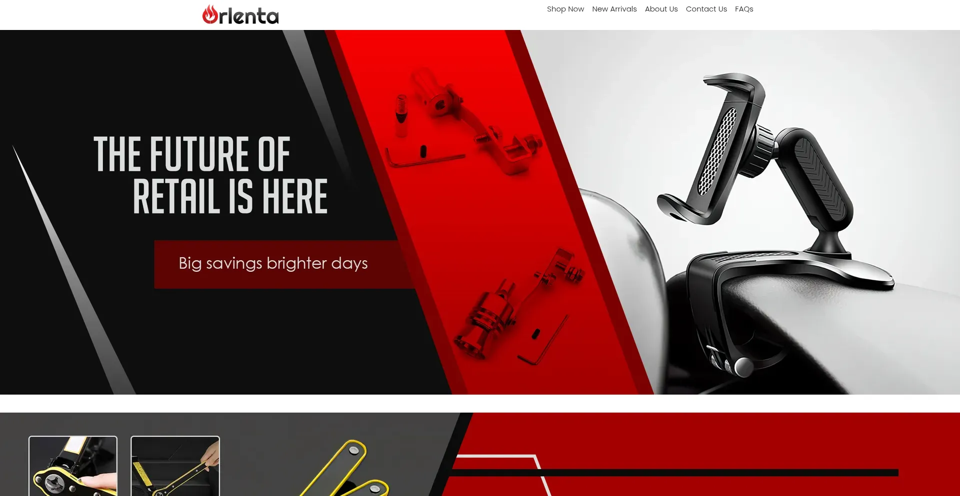 Website screenshot of Orlenta.com