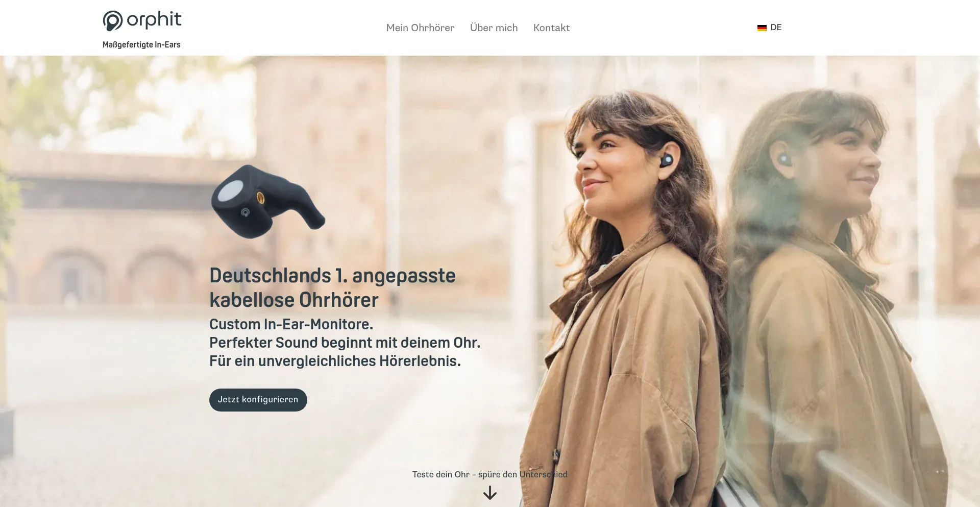 Website screenshot of Orphit.de