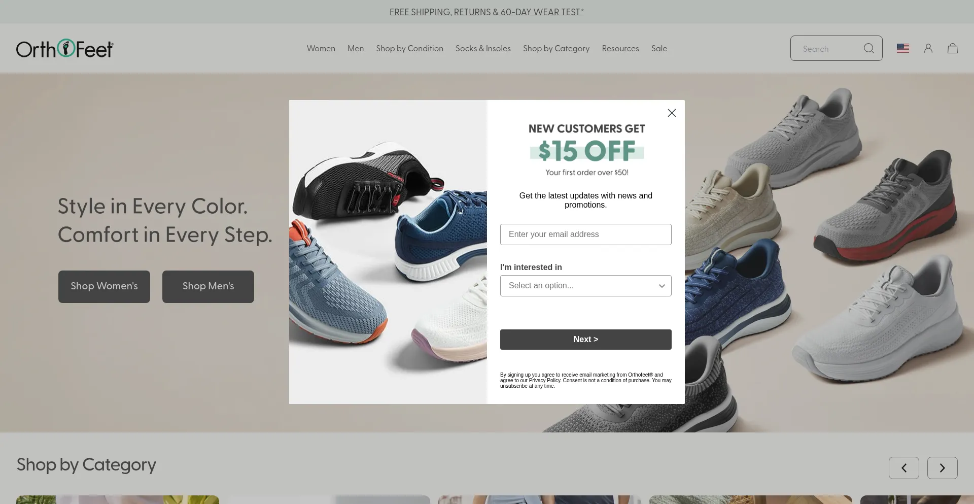 Orthofeet.com Screenshot