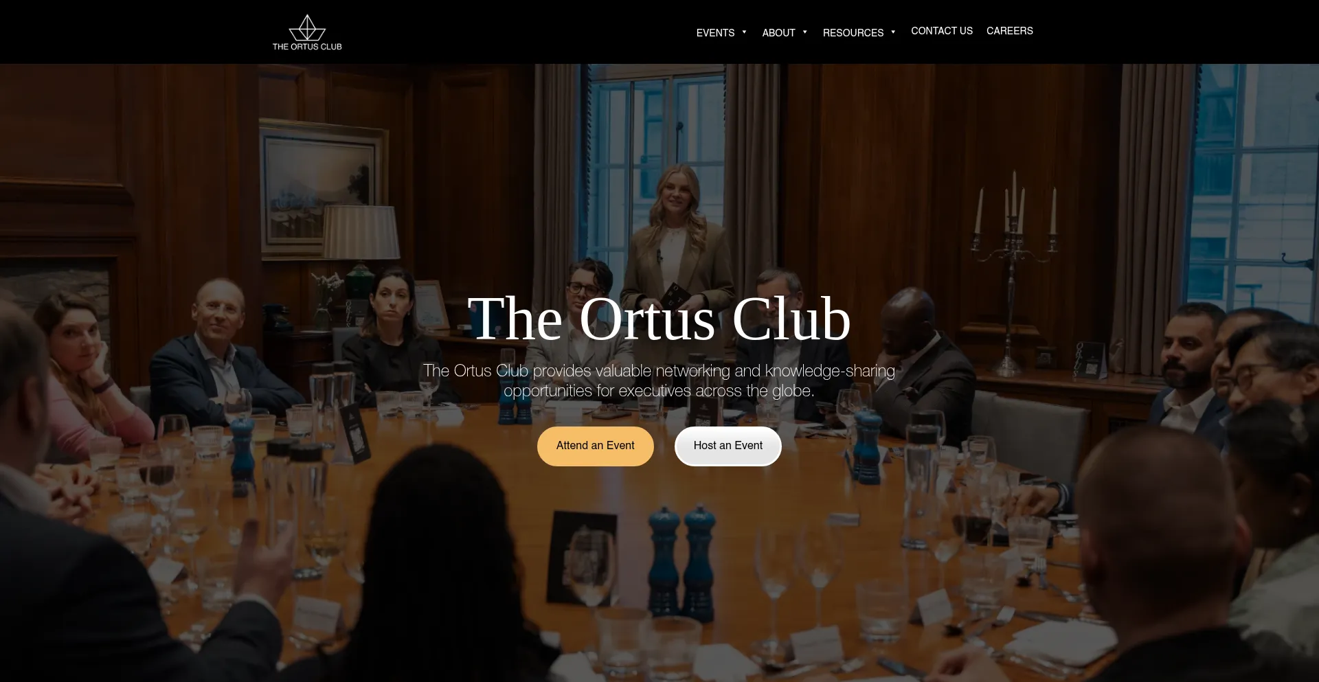 Website screenshot of Ortusclub.com