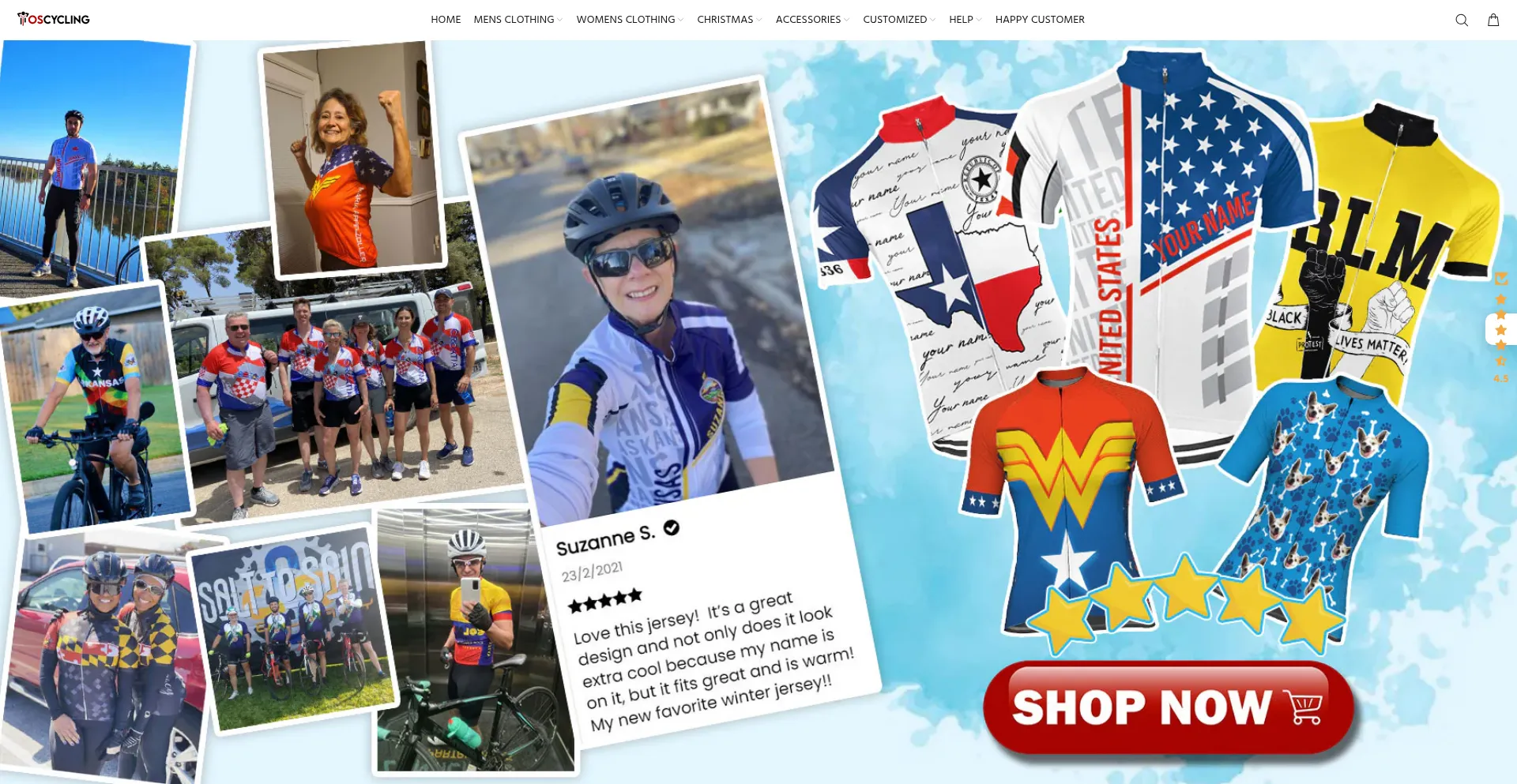 Website screenshot of Oscycling.com