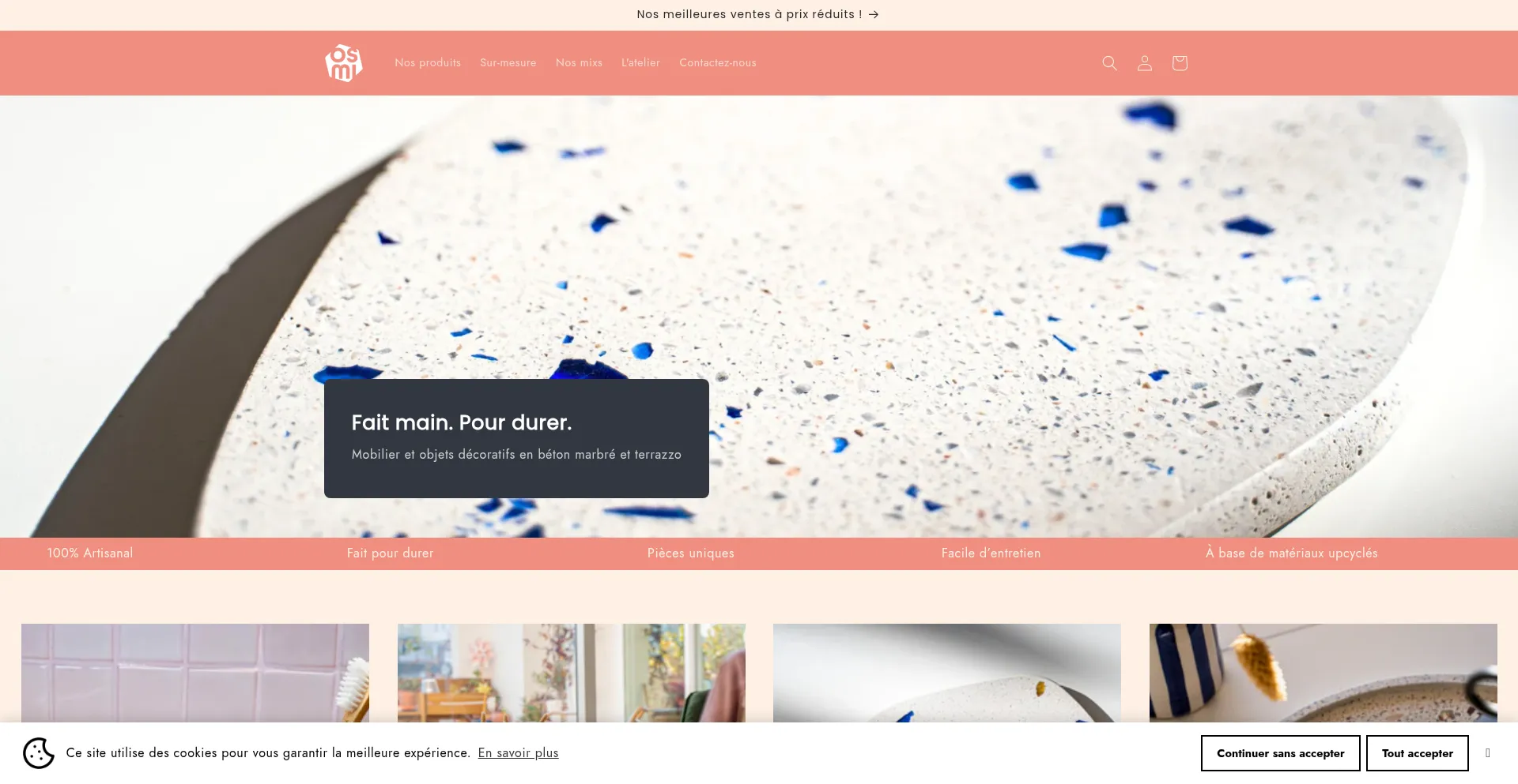 Website screenshot of Osmi.fr