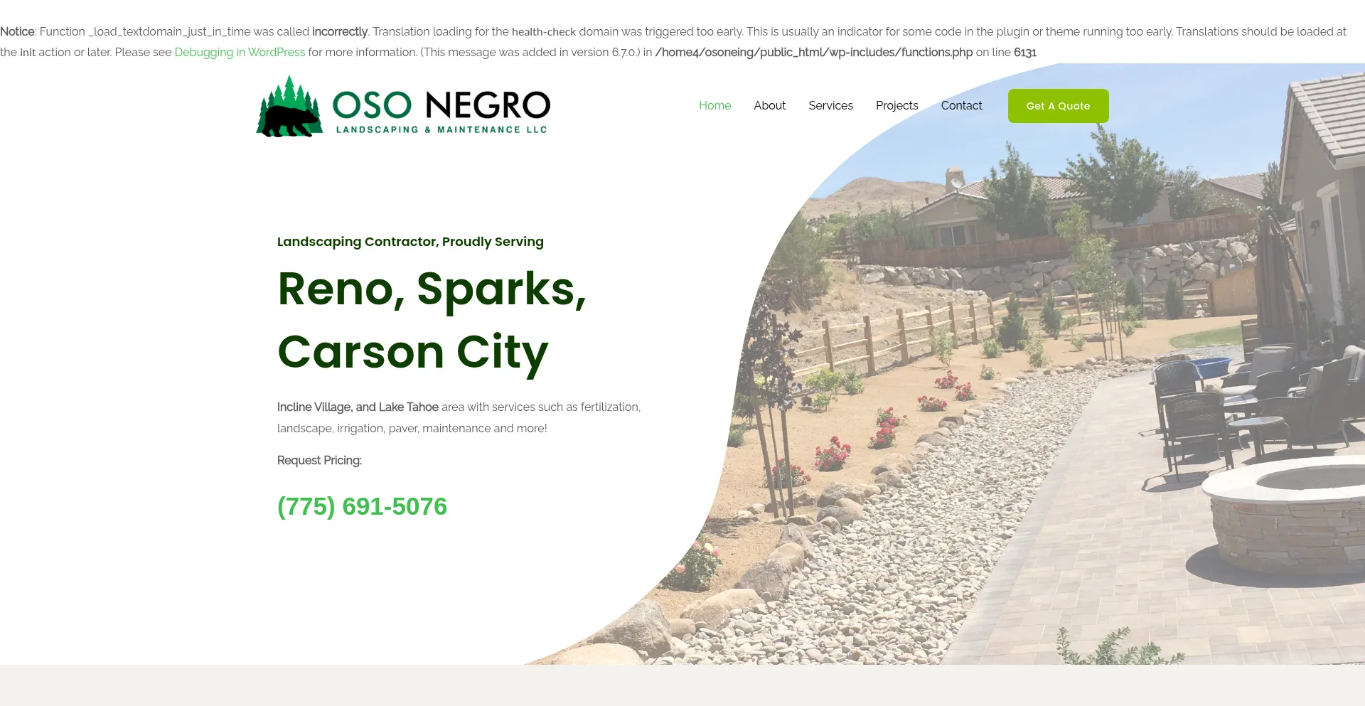 Osonegrolandscaping.com