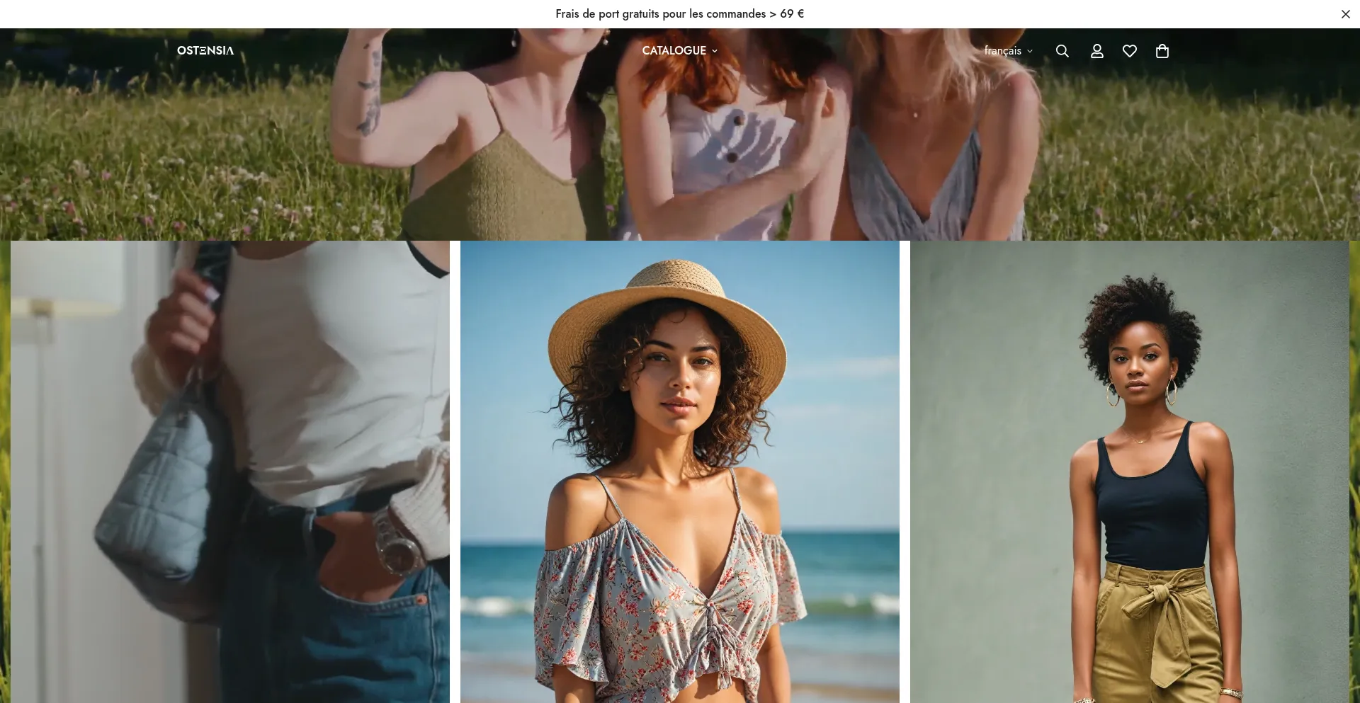 Website screenshot of Ostensia.com