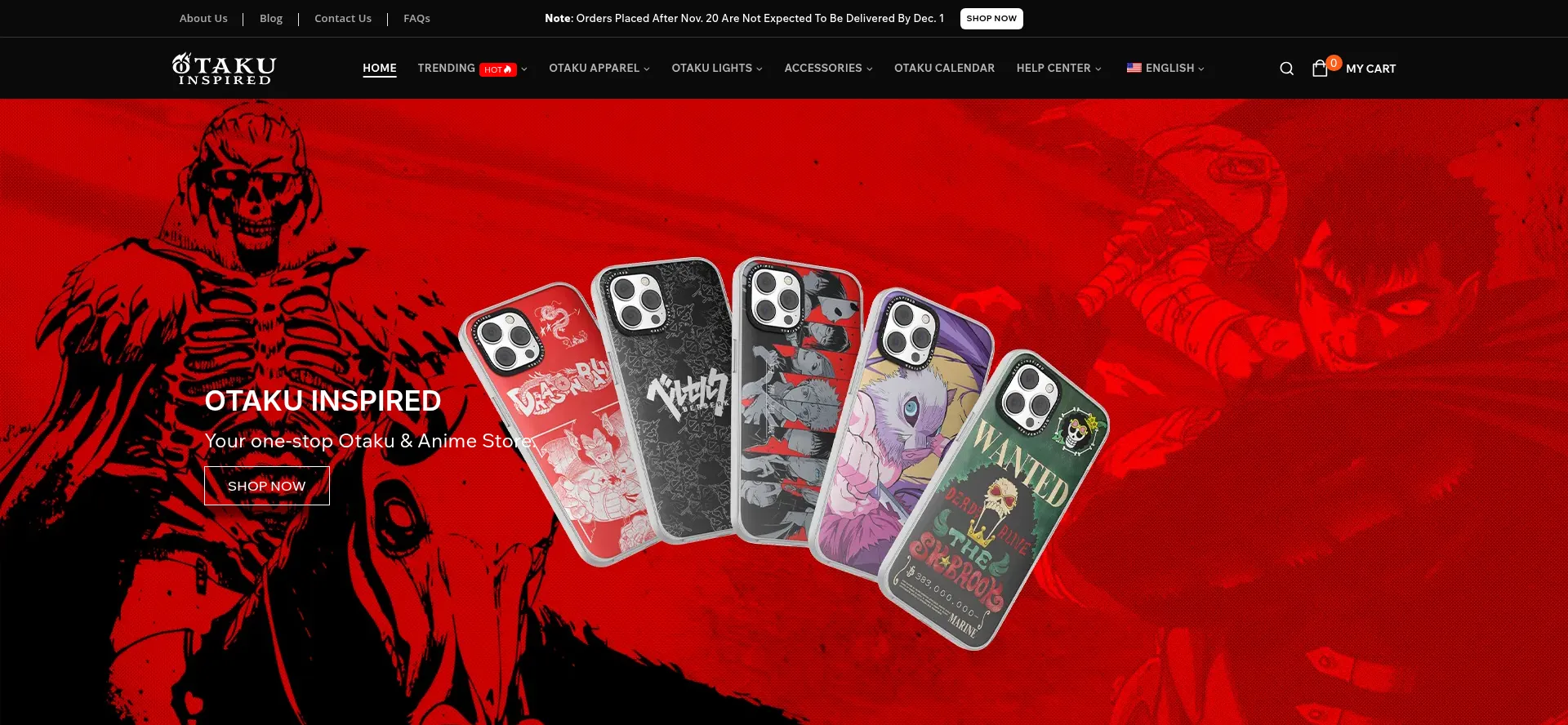 Otakuinspired.com Screenshot