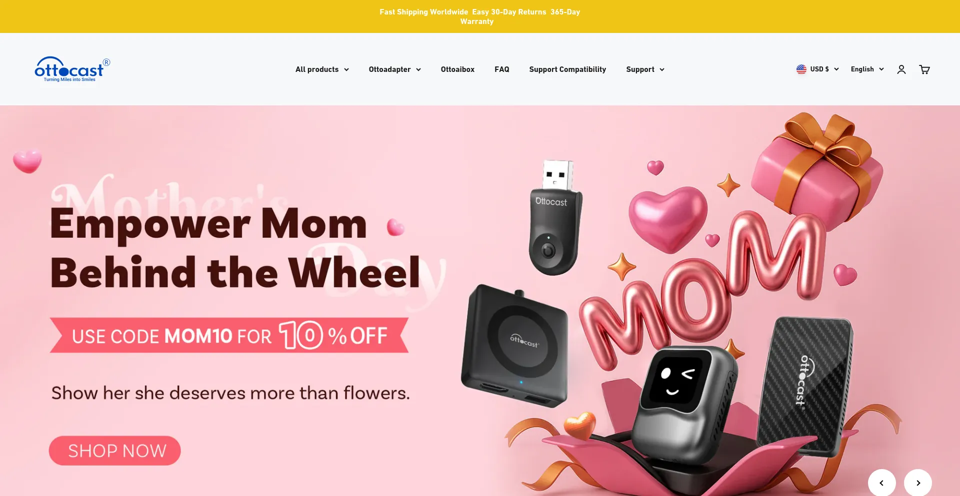 Website screenshot of Ottocastcar.com