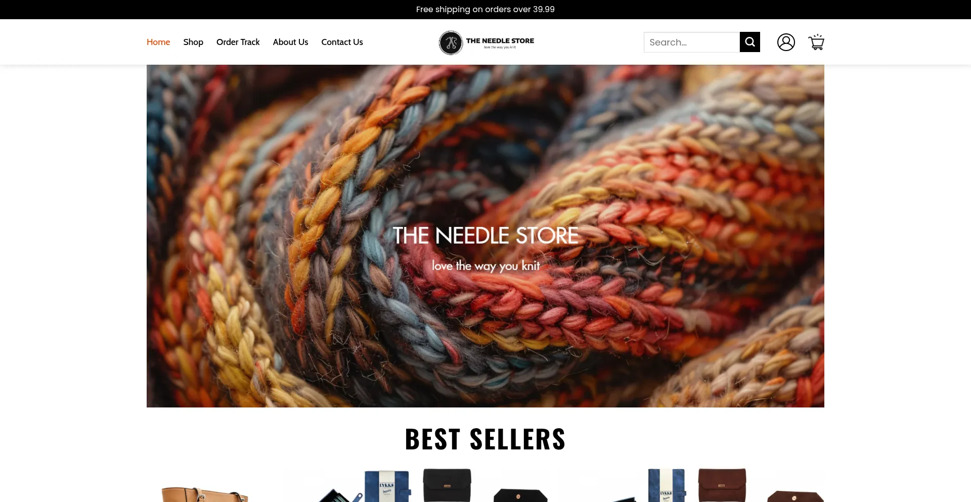 Website screenshot of Ourtheneedlestore.shop