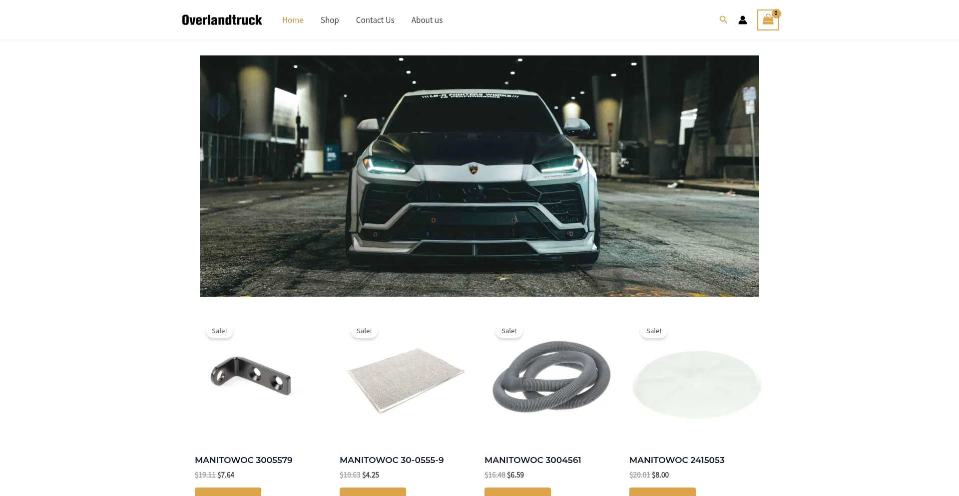 Website screenshot of Overlandtruckgear.com