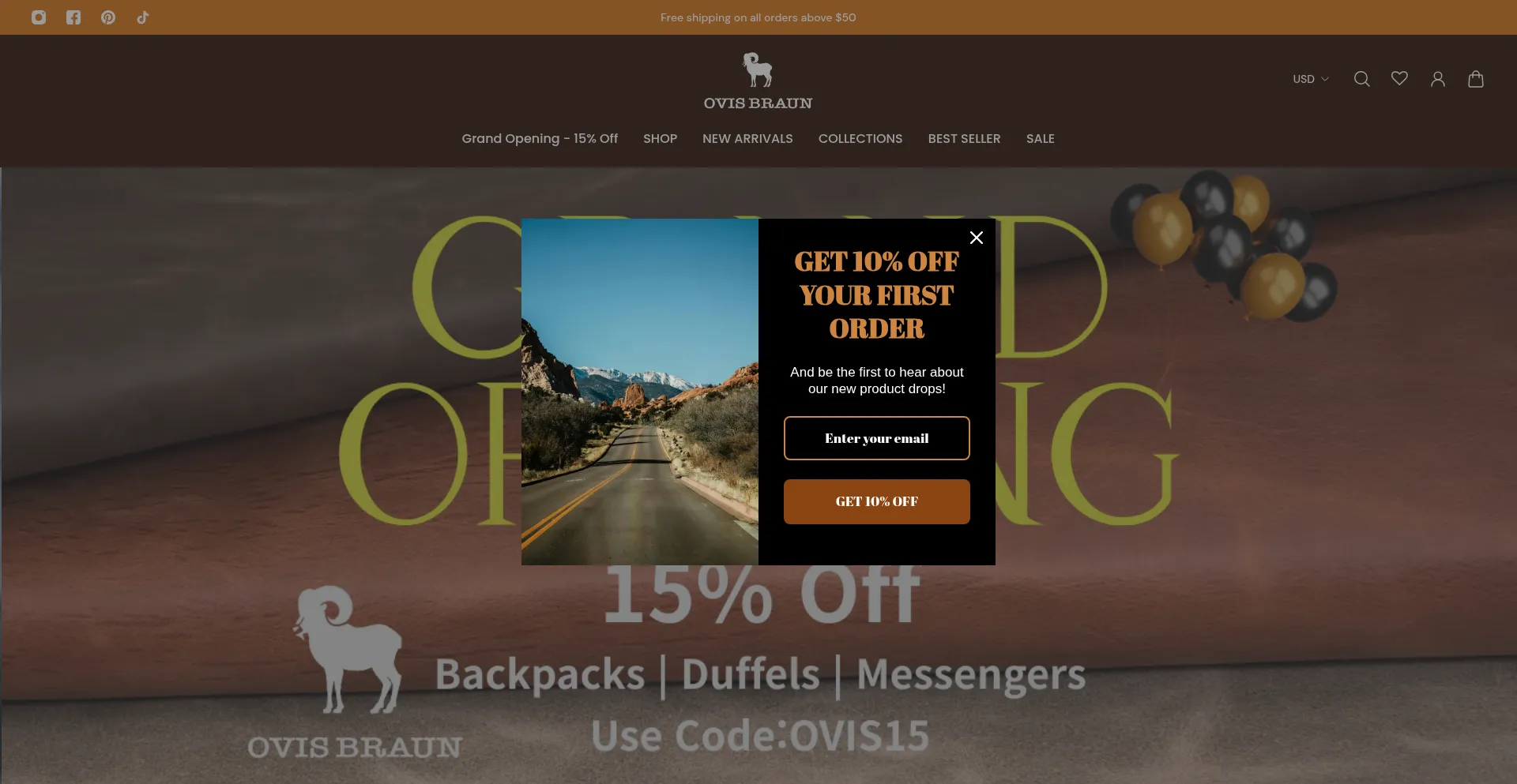 Ovisbraun.com Screenshot