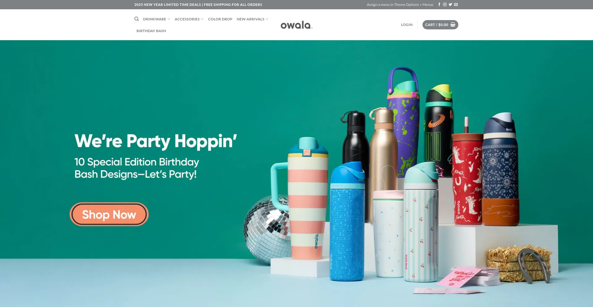 Website screenshot of Owaloslife.com