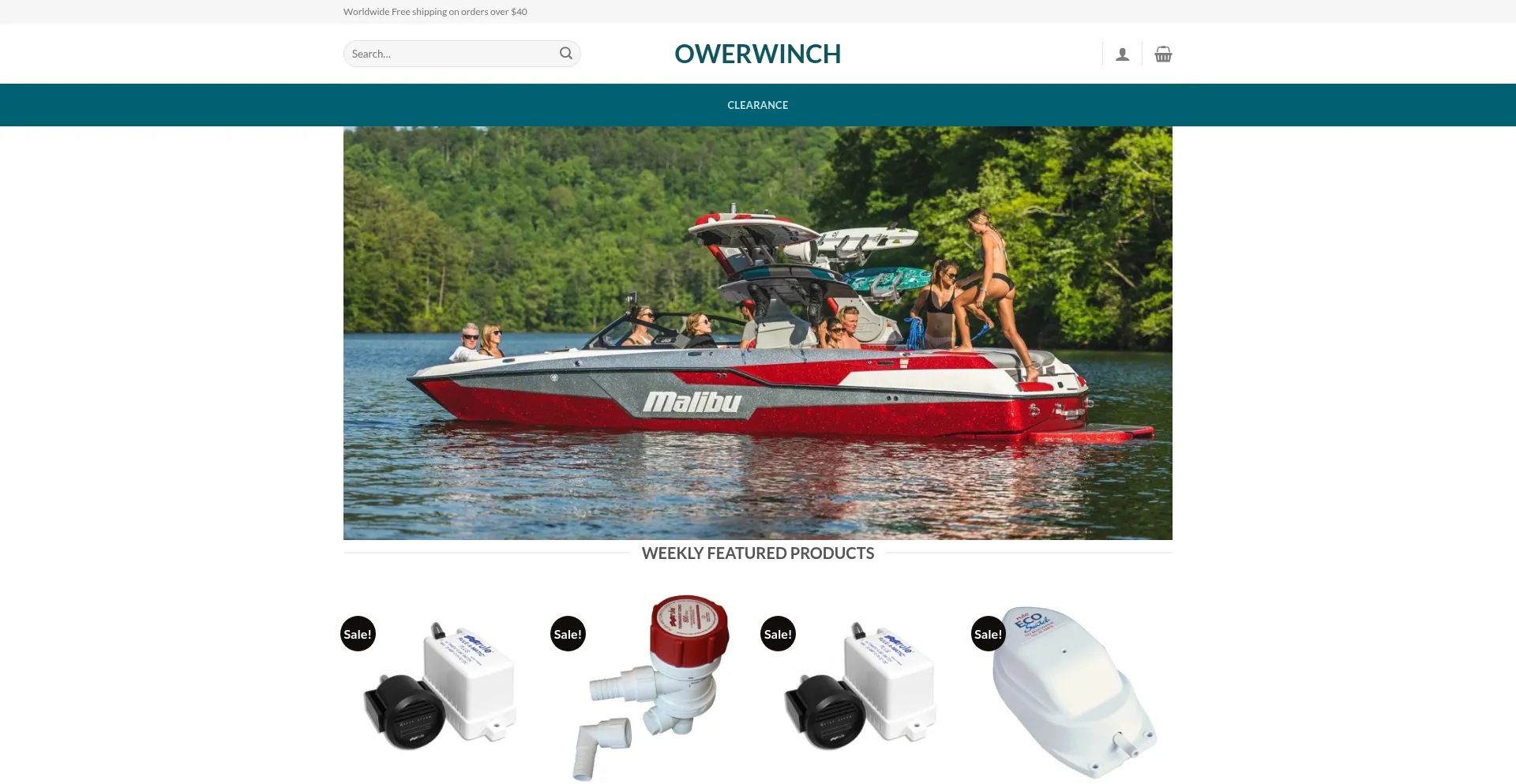 Website screenshot of Owerwinch.shop