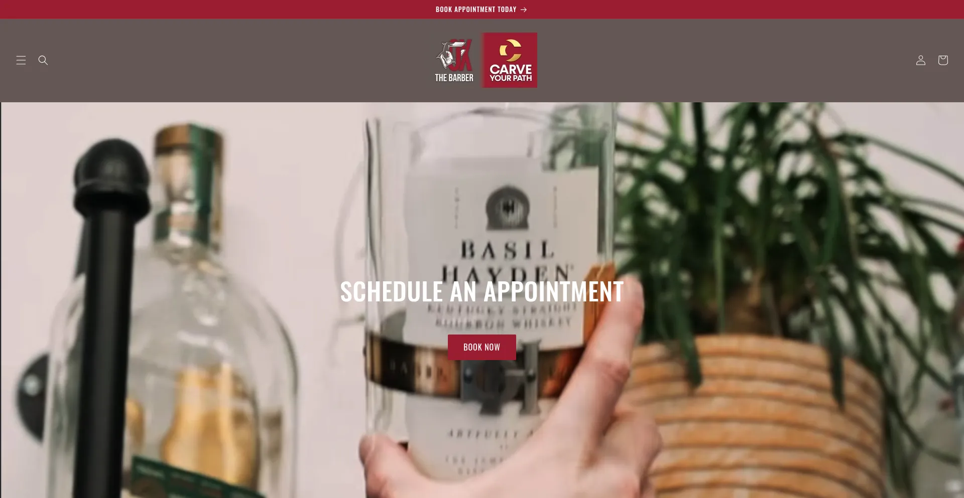Website screenshot of Oxthebarber.com