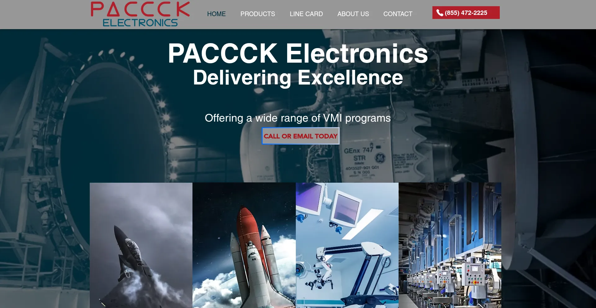 Website screenshot of Paccck.com