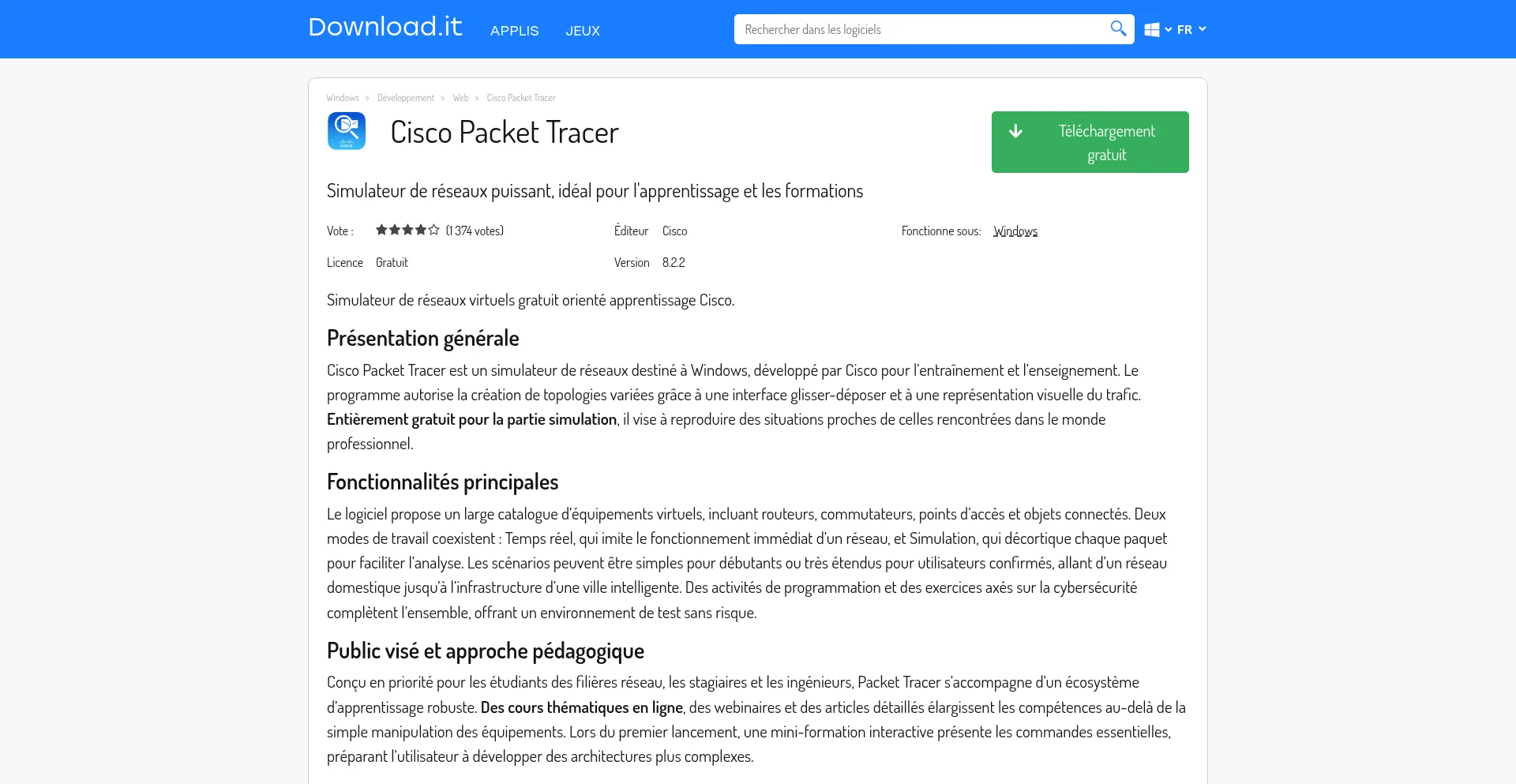Packet-tracer.fr.download.it 安全可靠吗？