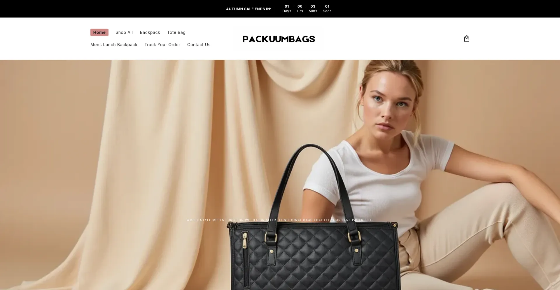 Packuumbags.com Screenshot