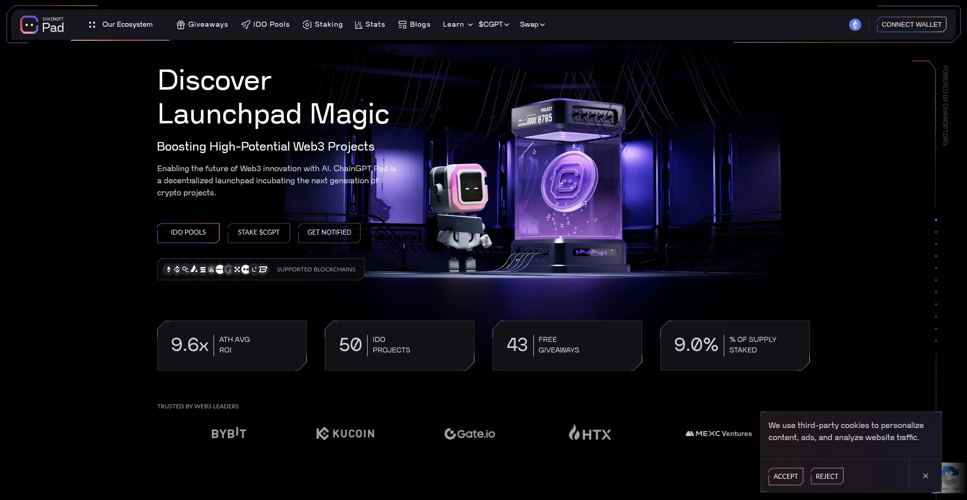 Pad.chaingpt.org Screenshot