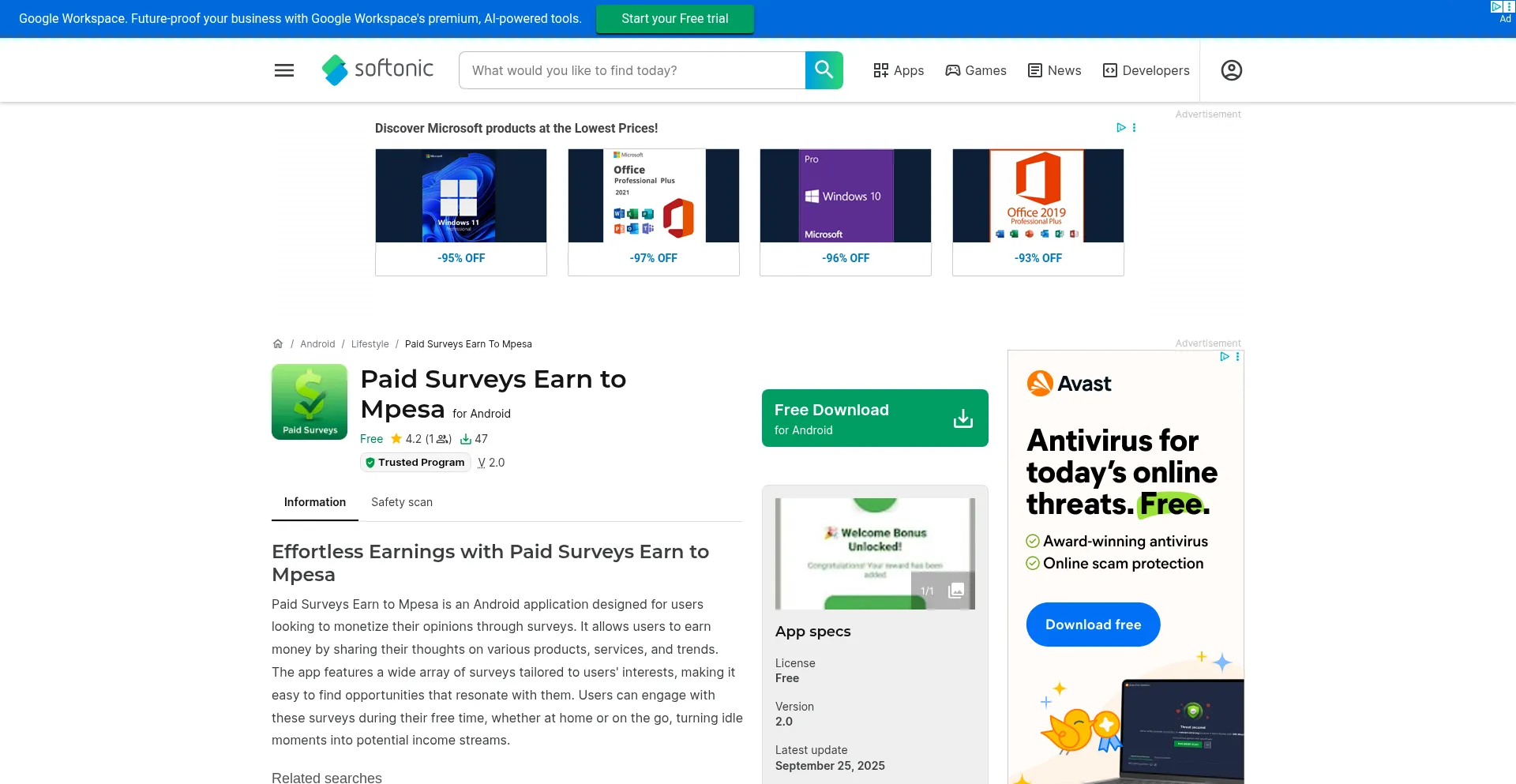 Paid-surveys-earn-to-mpesa.en.softonic.com