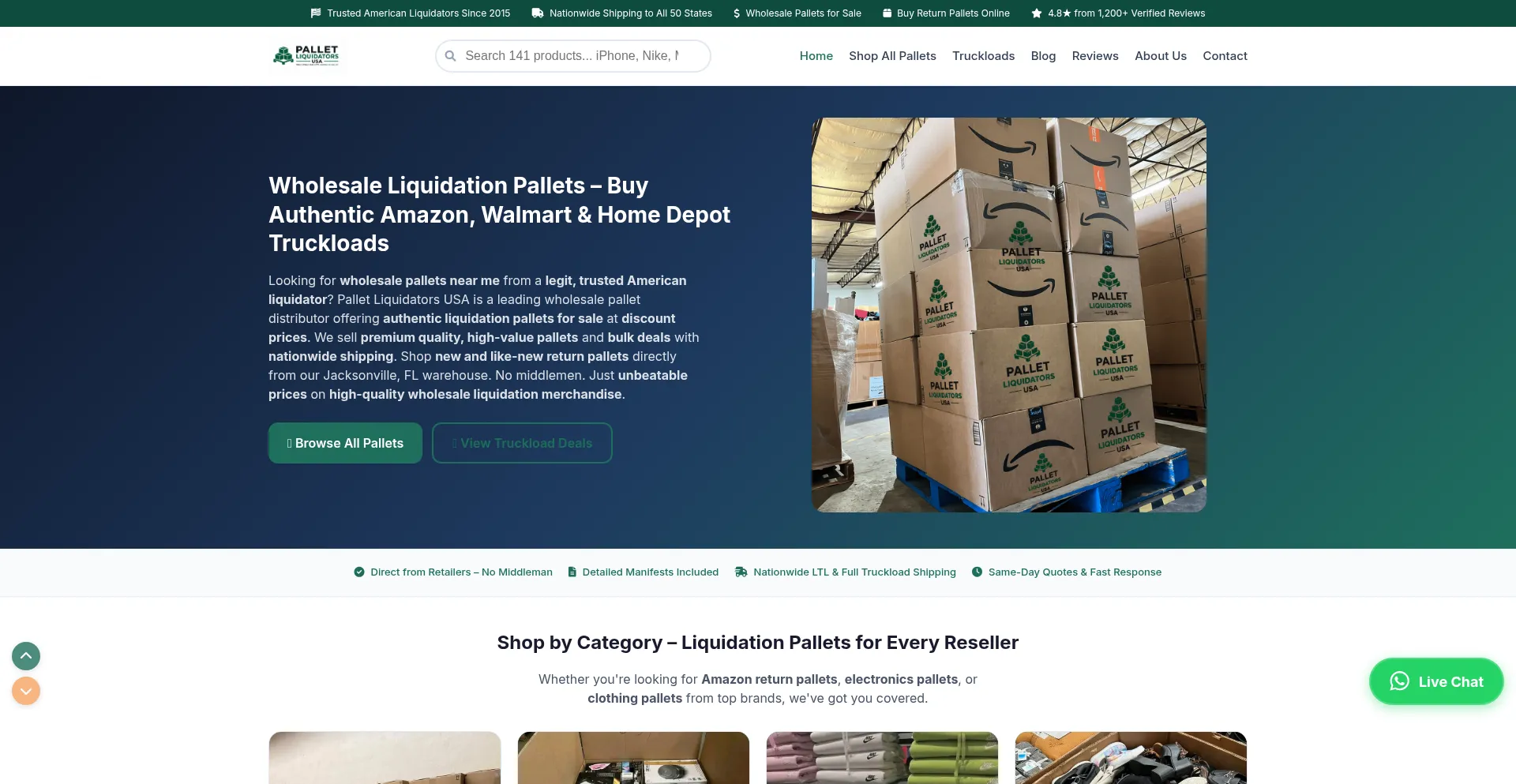 Palletliquidatorsusa.com