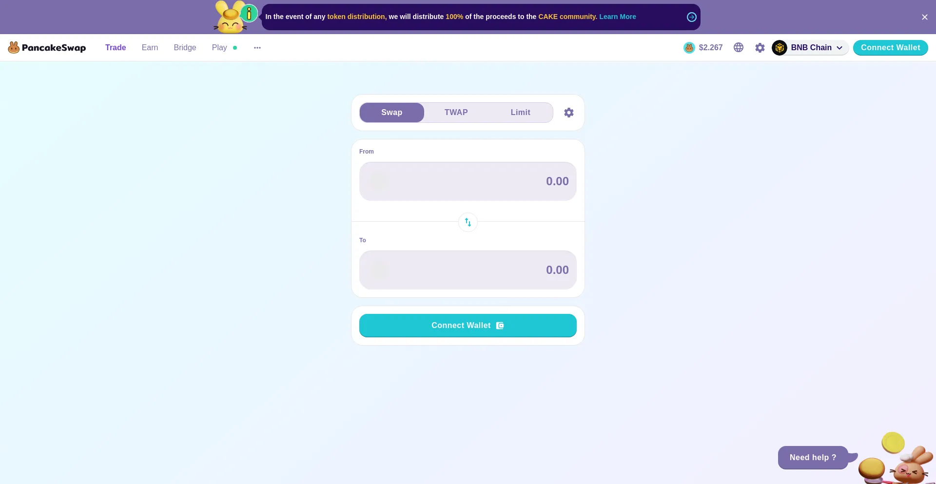 Website screenshot of Pancakeswaprectify.web.app