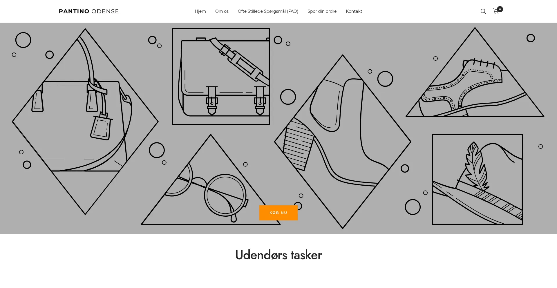 Website screenshot of Pantino-odense.com