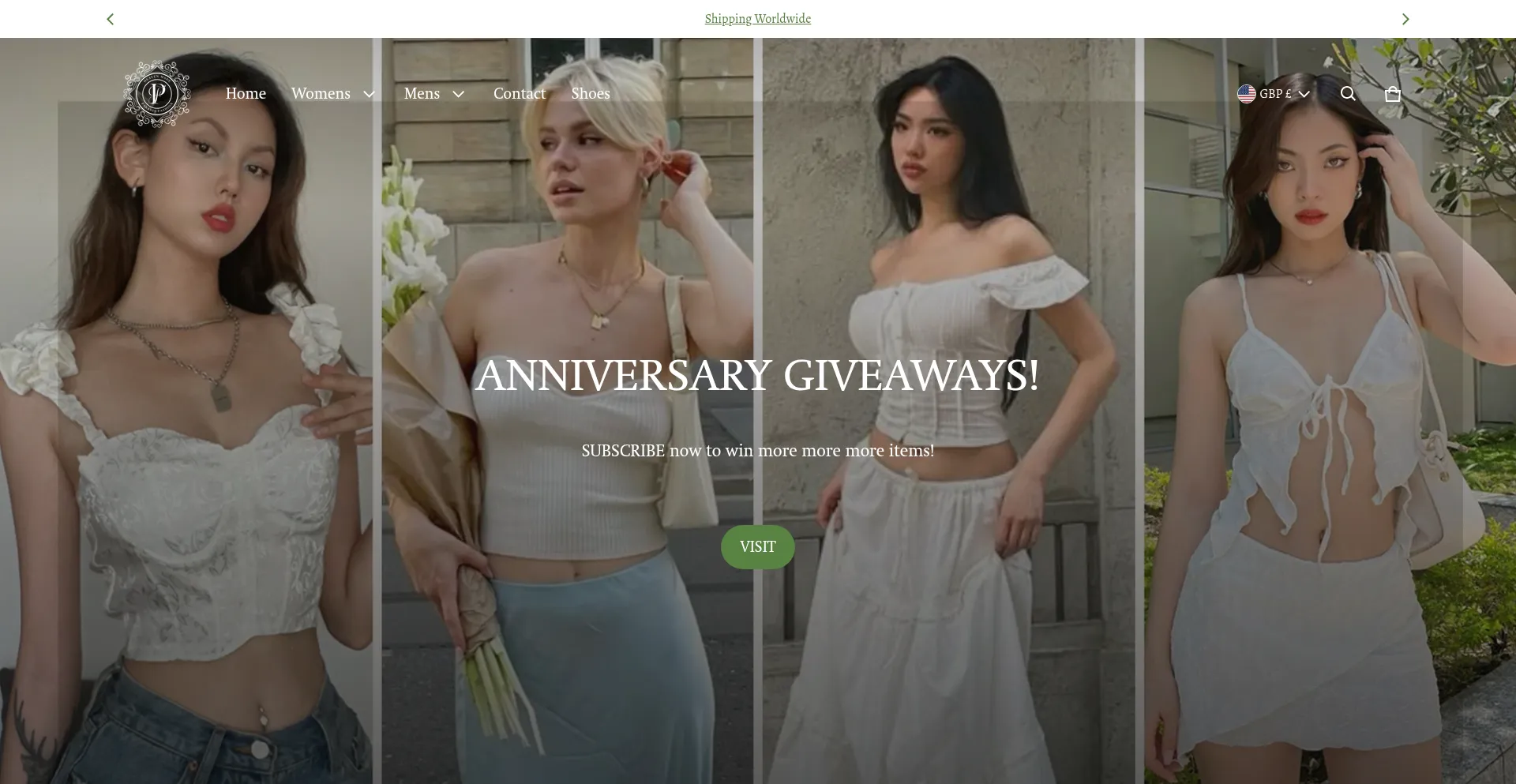 Website screenshot of Paradisvogue.com
