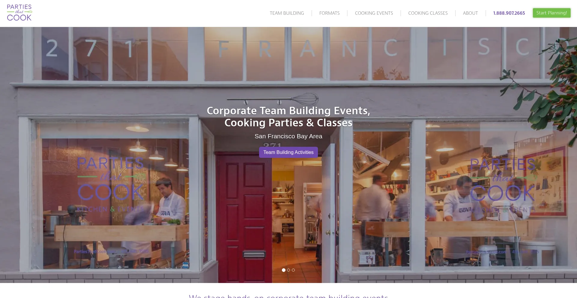 Partiesthatcook.com Screenshot