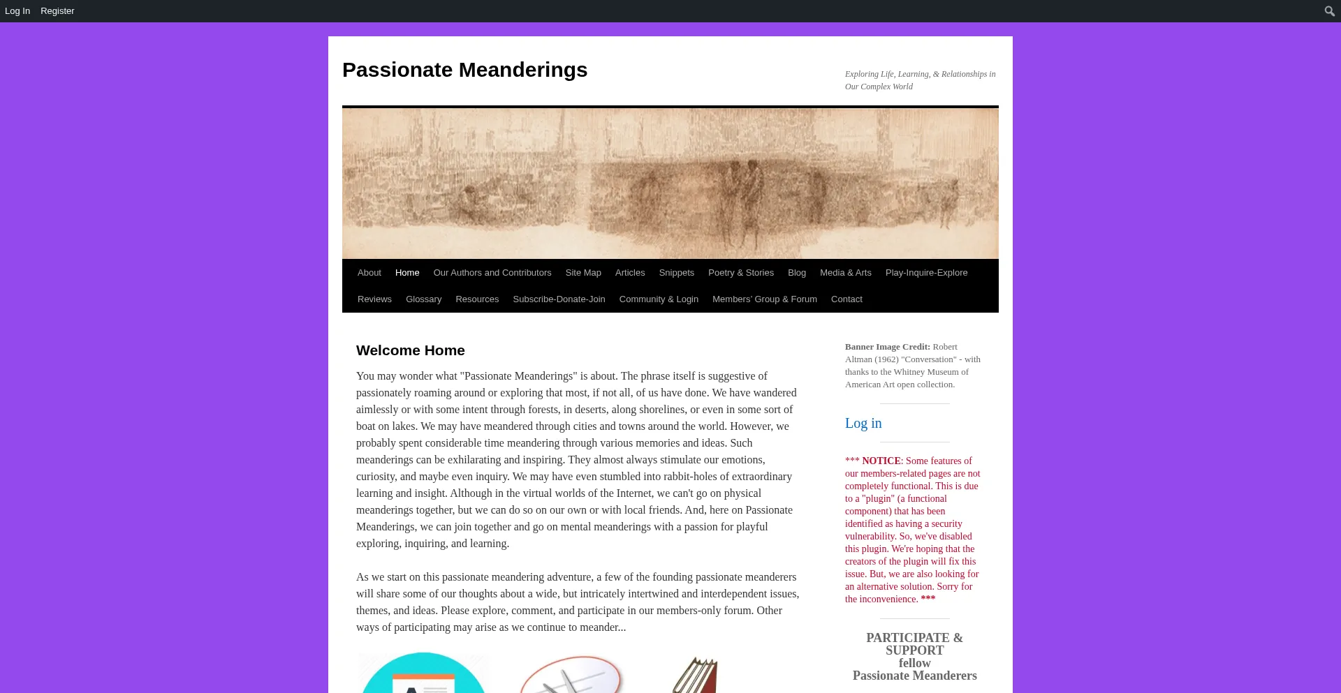 Passionatemeanderings.org