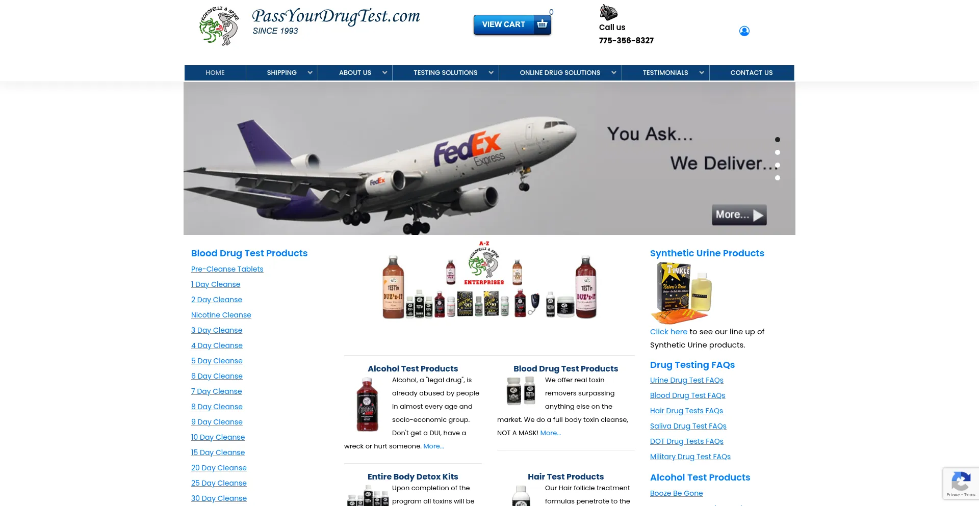 Passyourdrugtest.com Screenshot