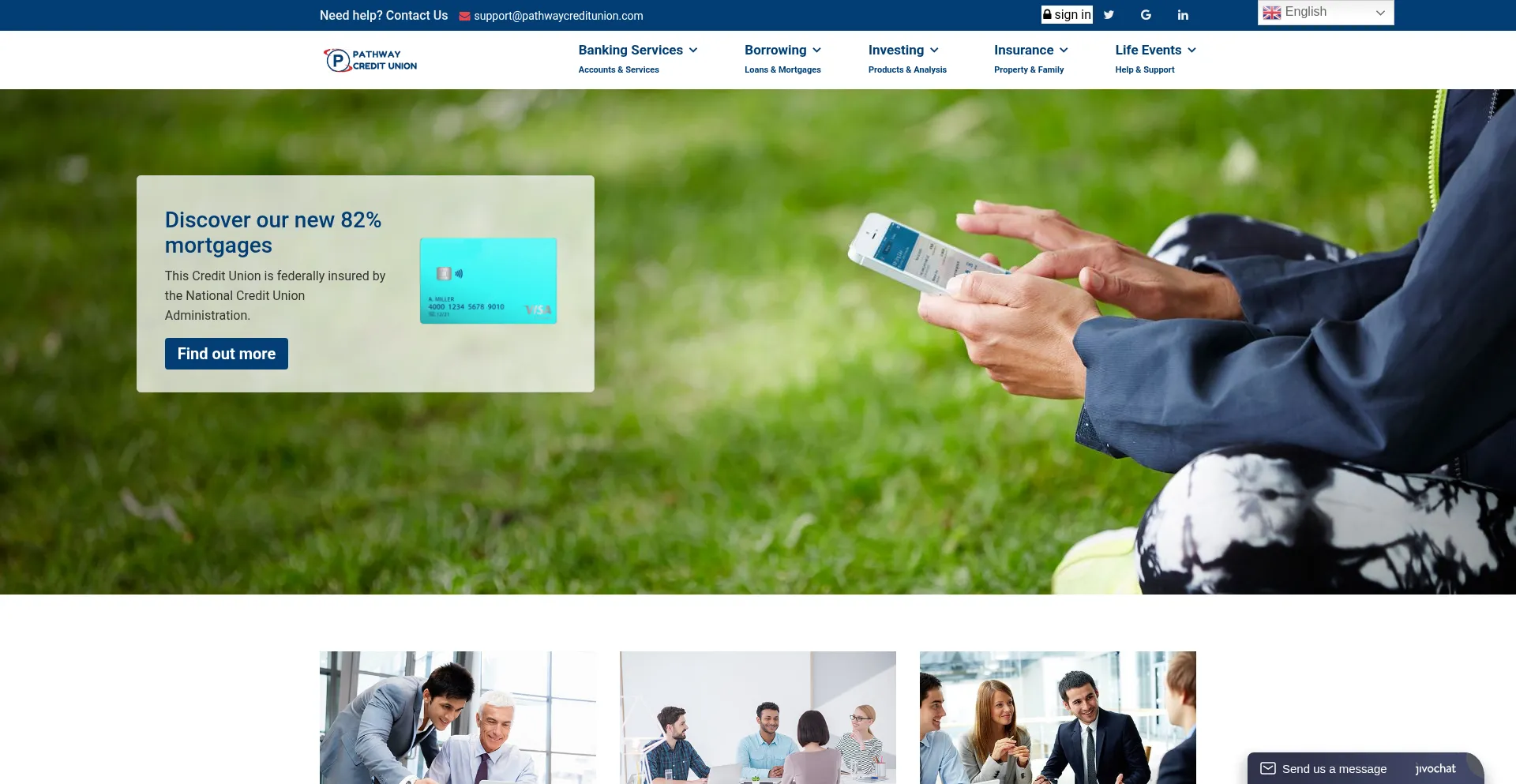 Pathwaycreditunion.com Screenshot