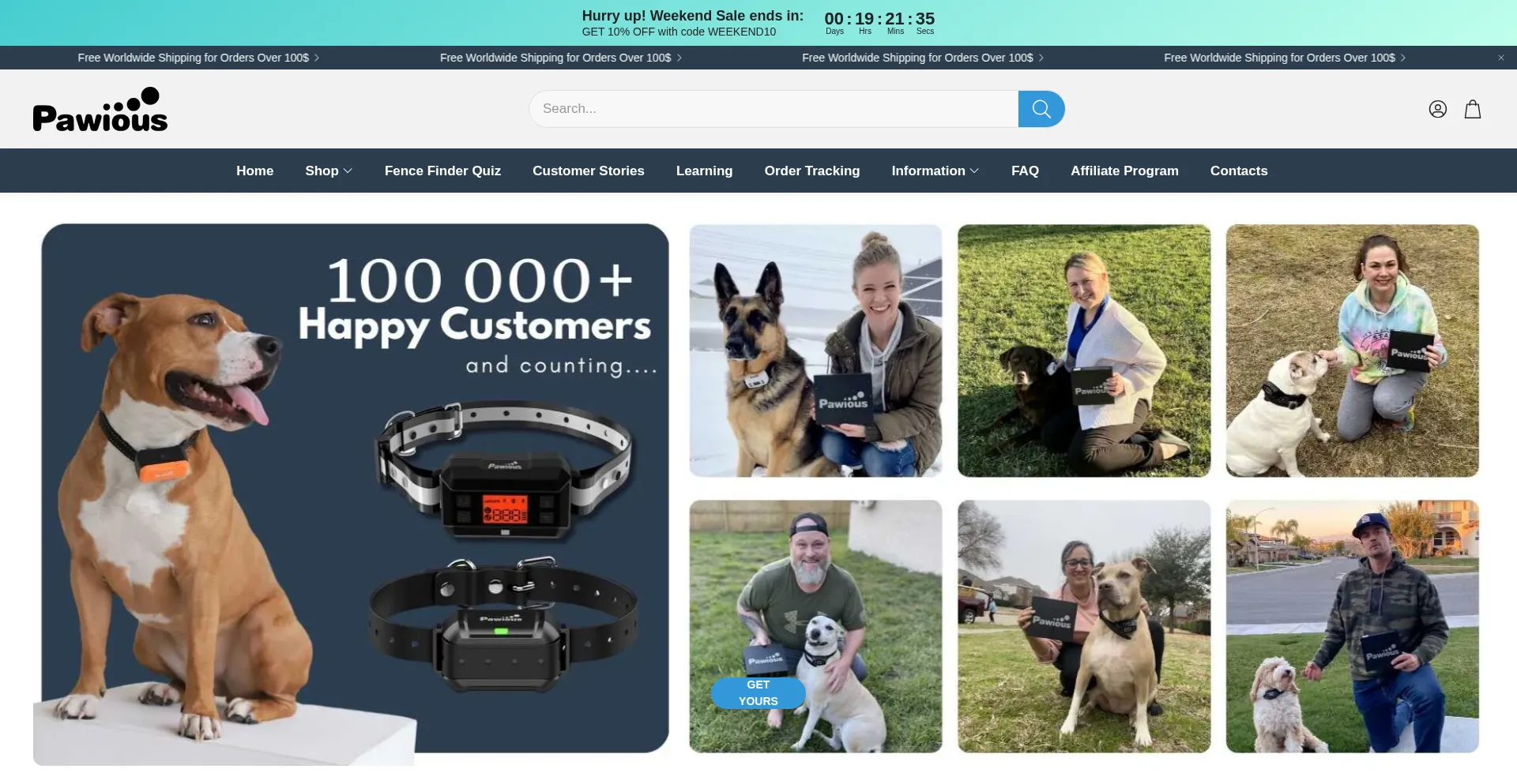 Pawious.com Screenshot