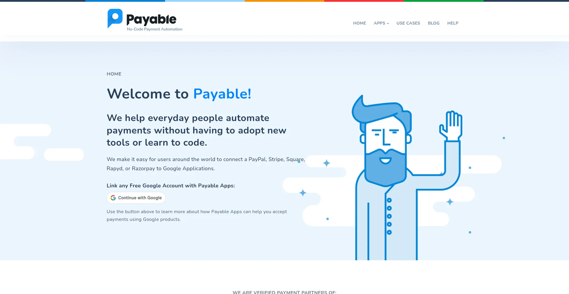 Website screenshot of Payableapps.com