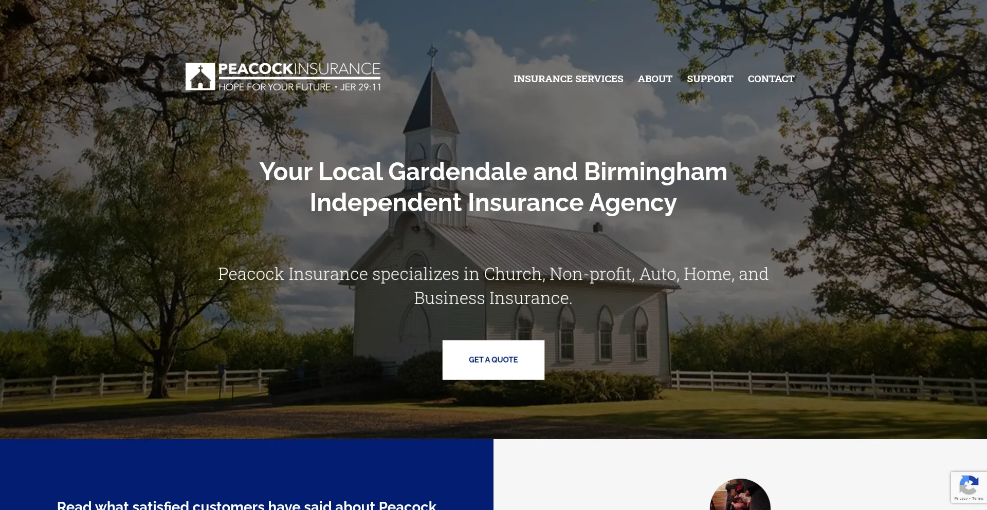 Website screenshot of Peacockins.com