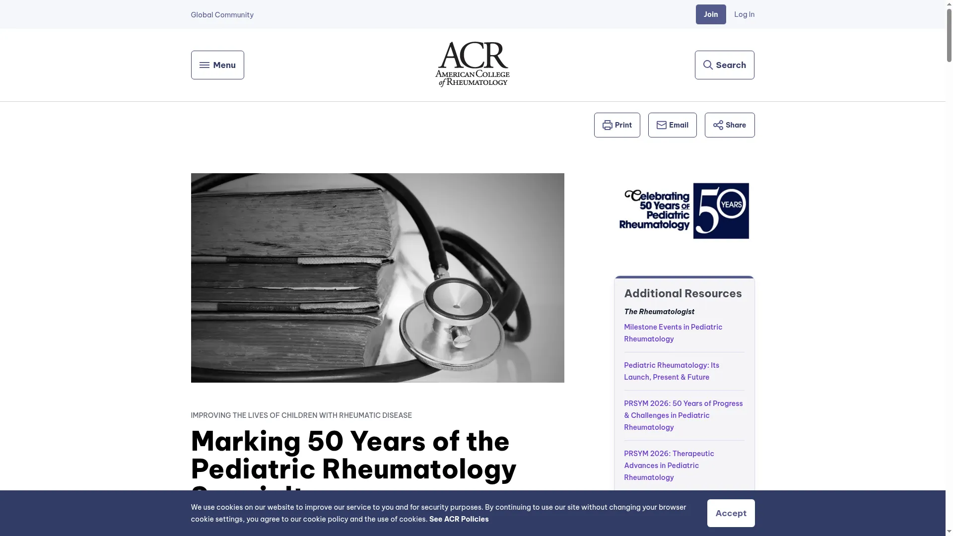 Pedsrheum50.org