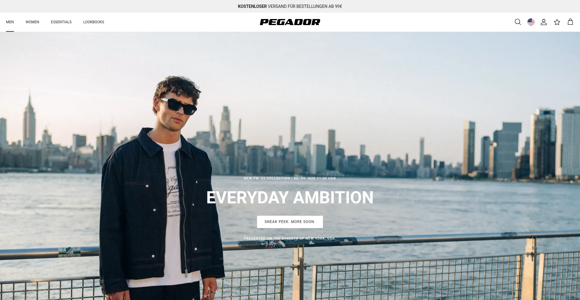 Website screenshot of Pegador.com