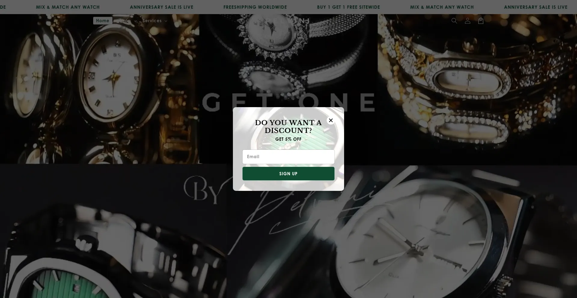 Website screenshot of Pelvini.com
